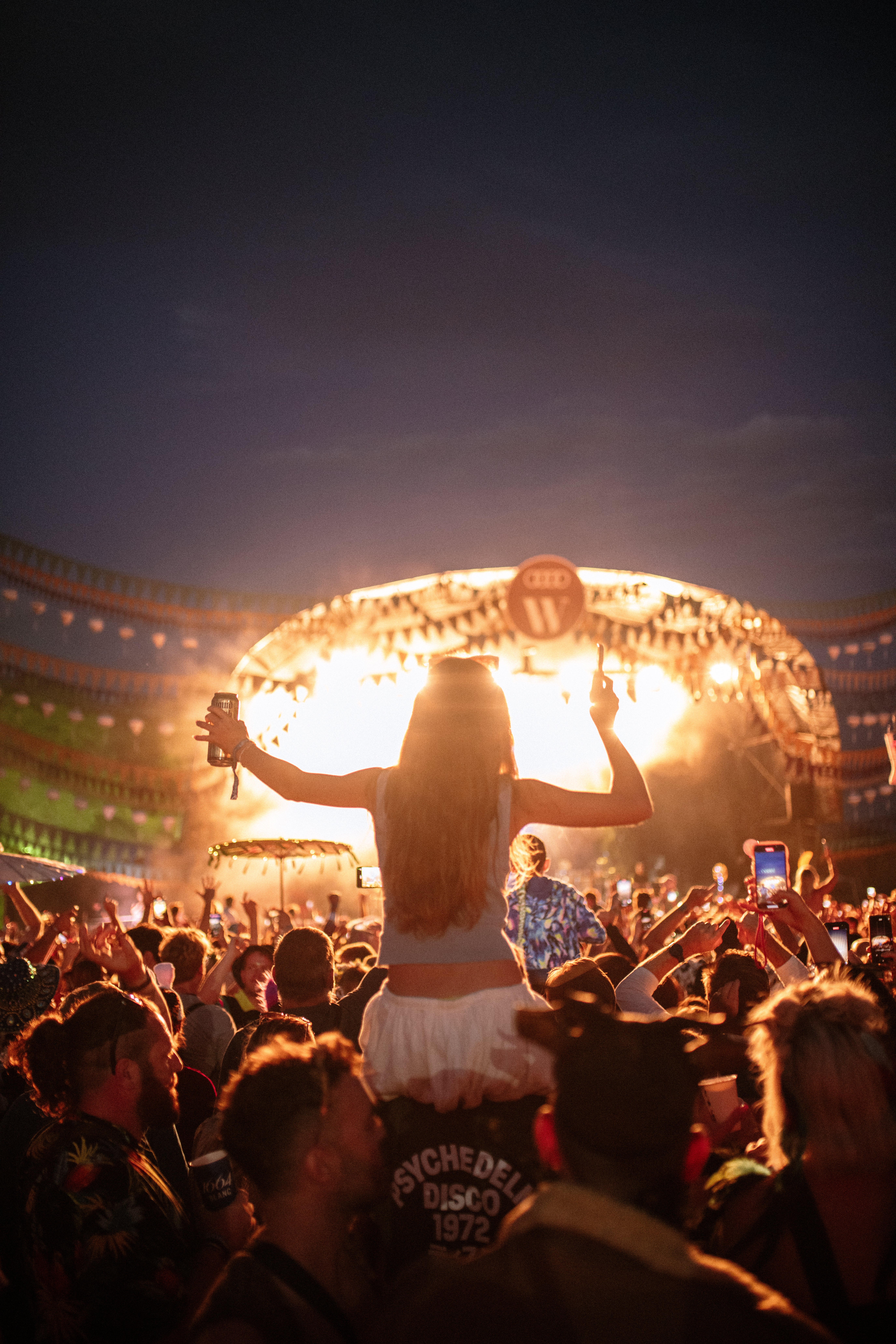 Crowds enjoying live music at Wilderness Festival
