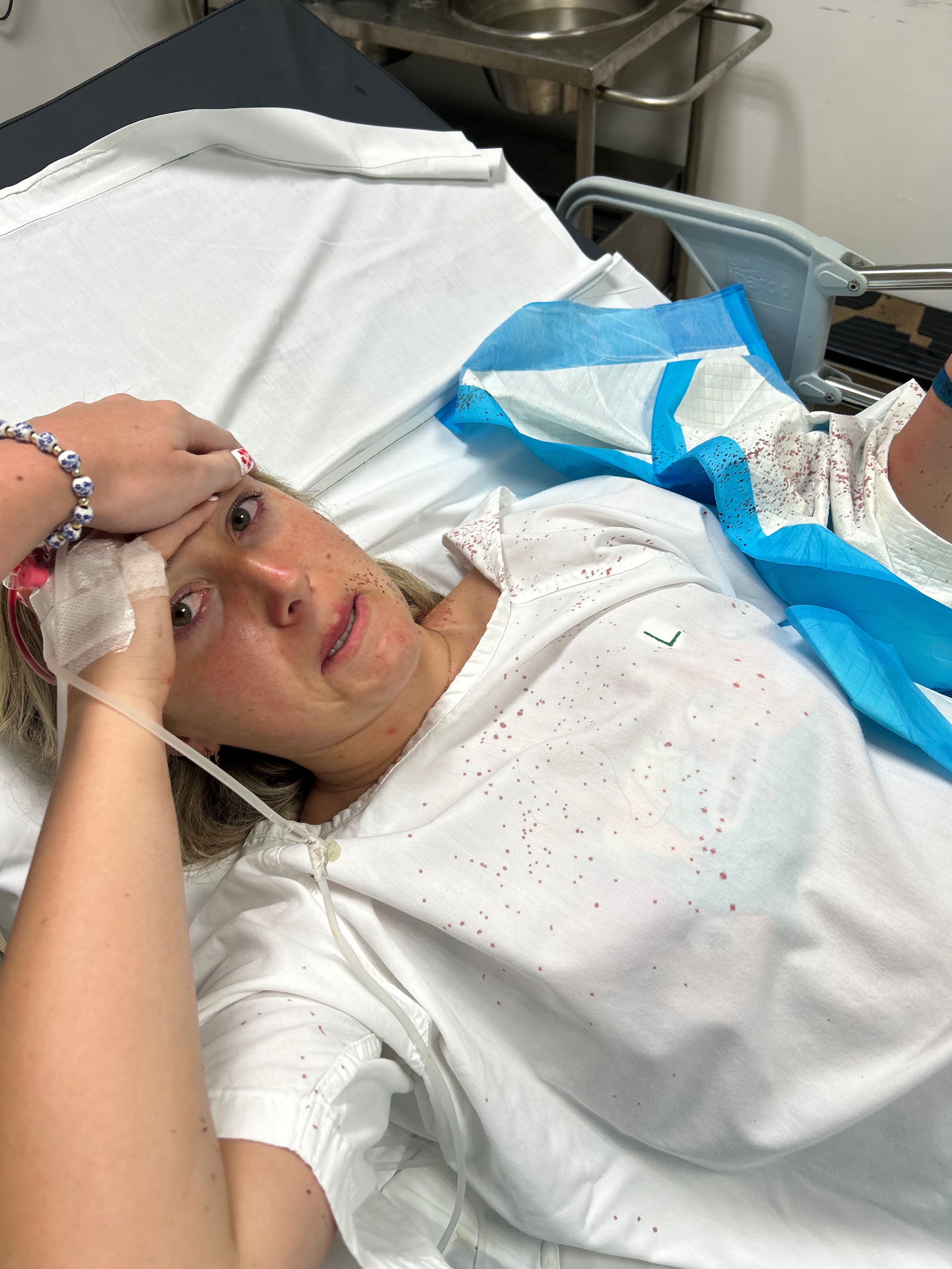 Rachel Smith in hospital