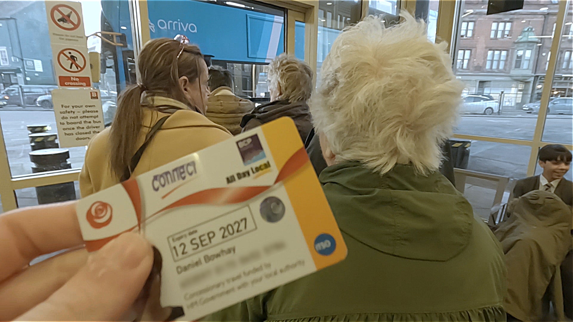 Mr Bowhay used his disabled bus pass to travel from Land’s End to Marshall Meadows, in Berwick-upon-Tweed