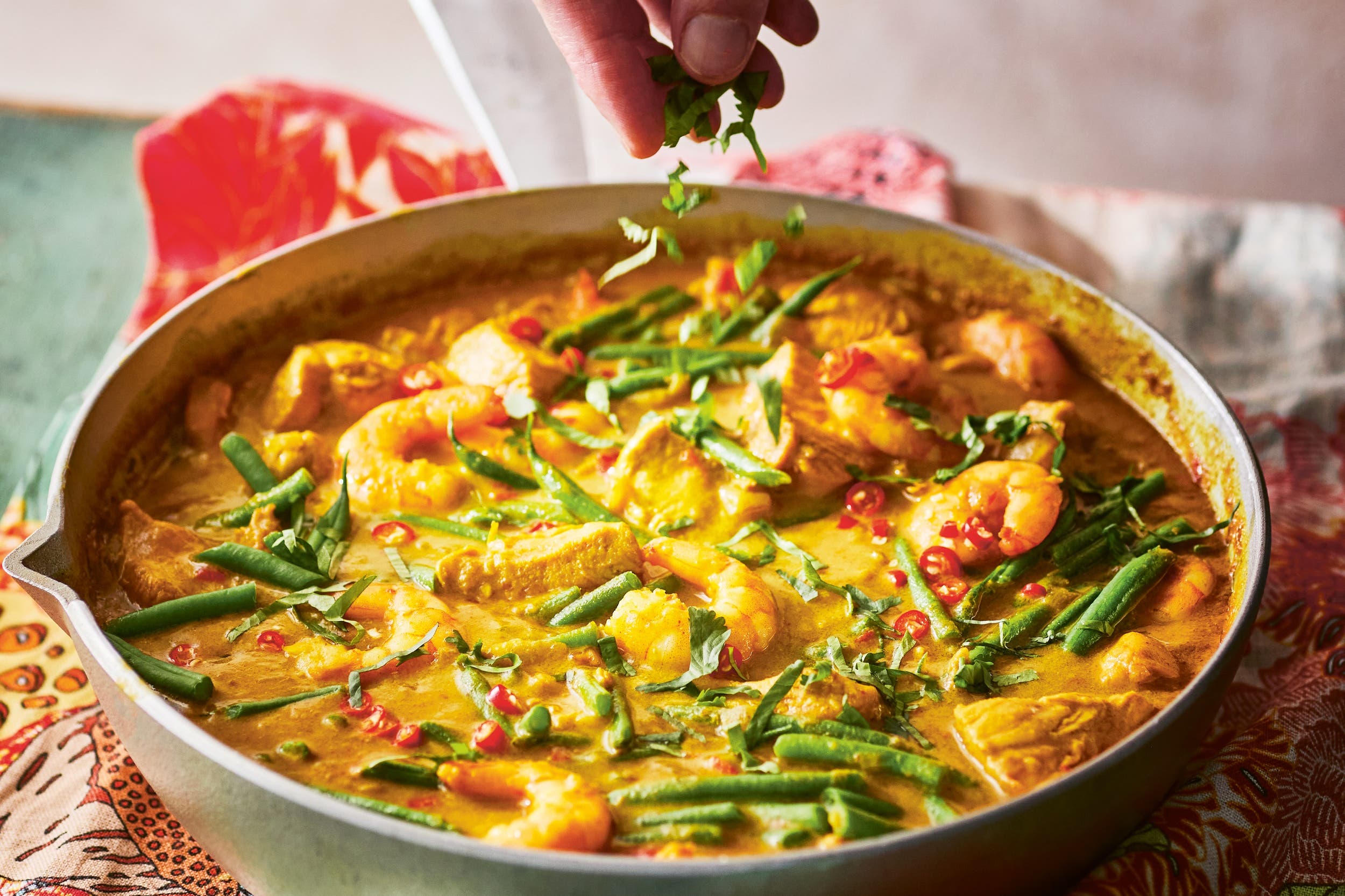 Feel like you’re at the beach with this bright and spicy curry