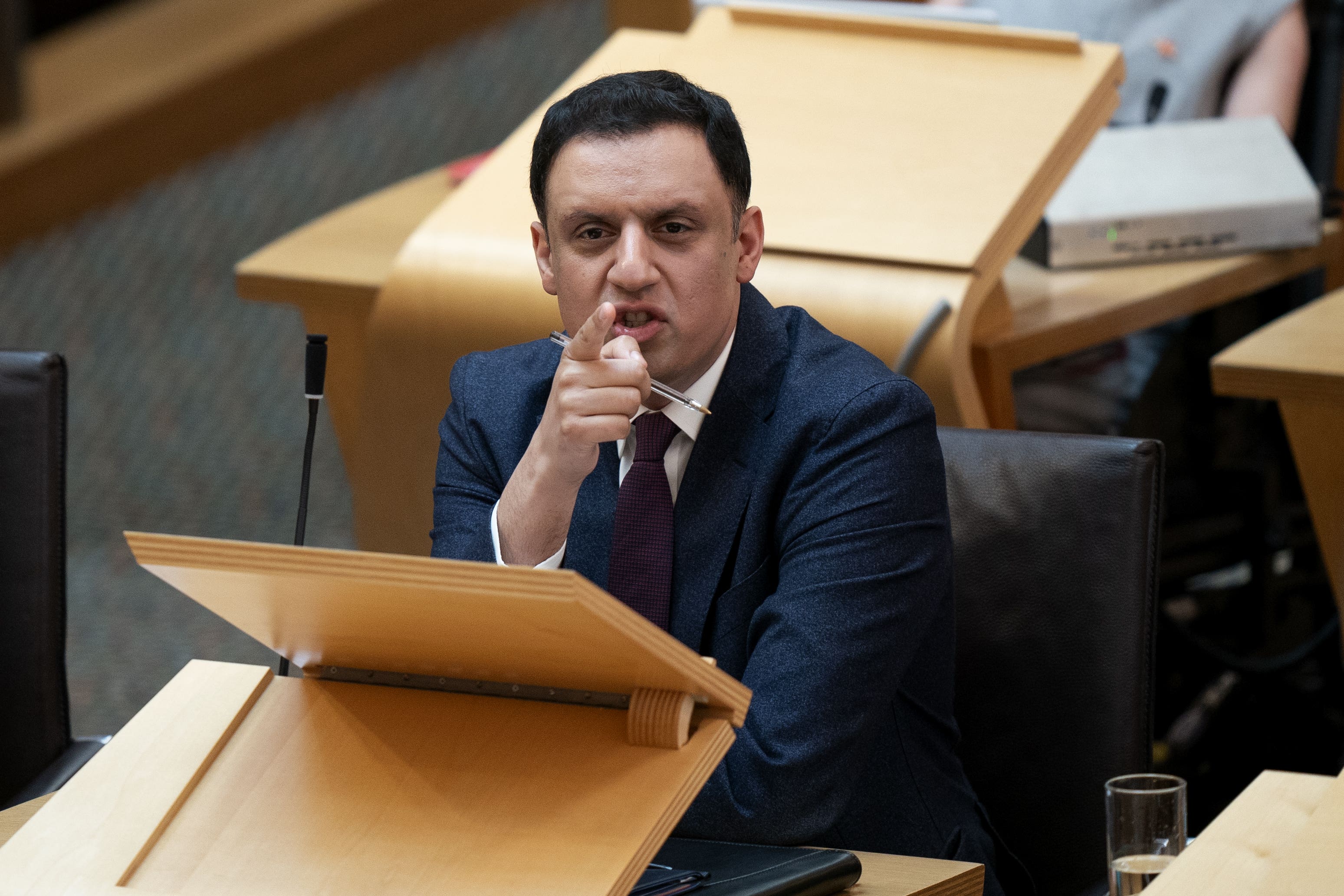 Anas Sarwar says Nigel Farage ‘wants to divide’ Scotland (Jane Barlow/PA)