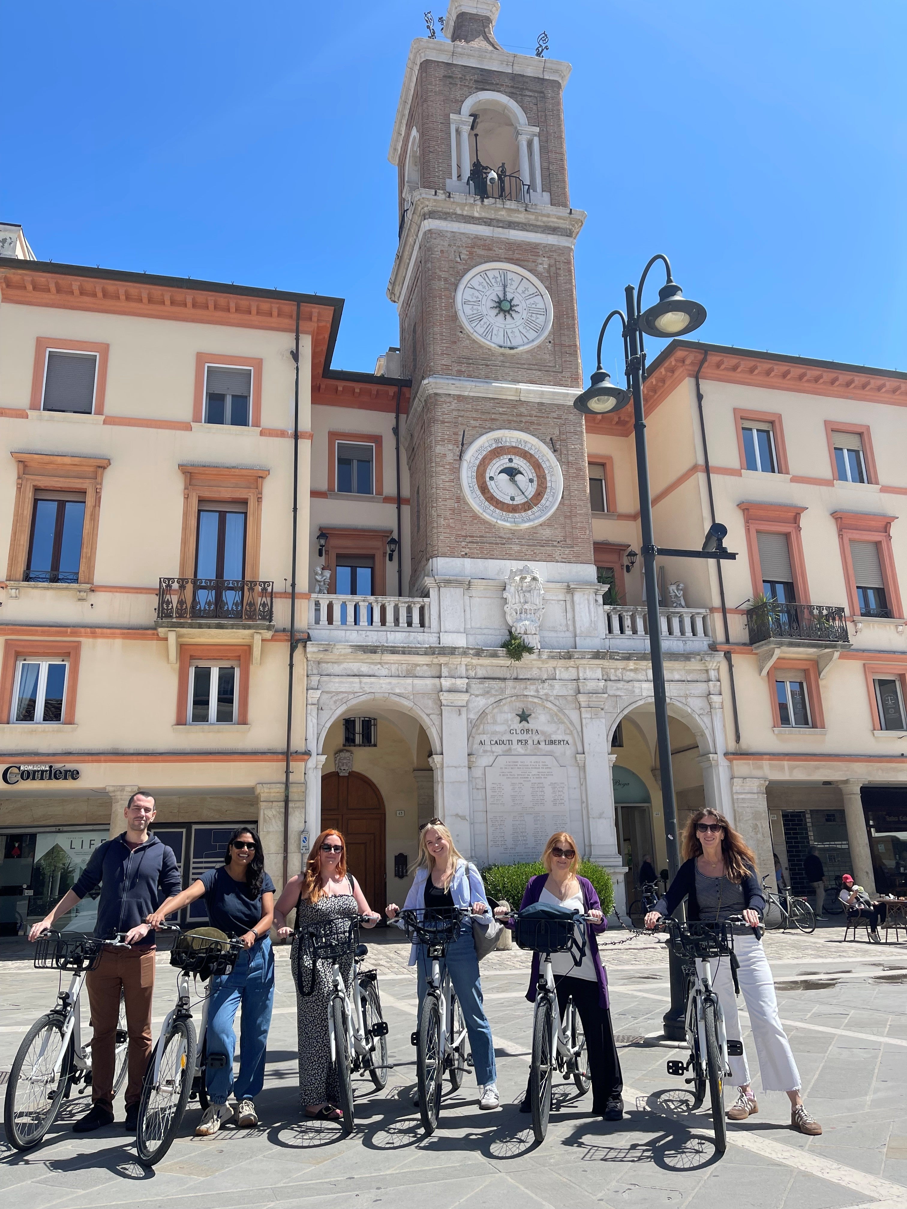 Cycling around Rimini in Italy. (PA)