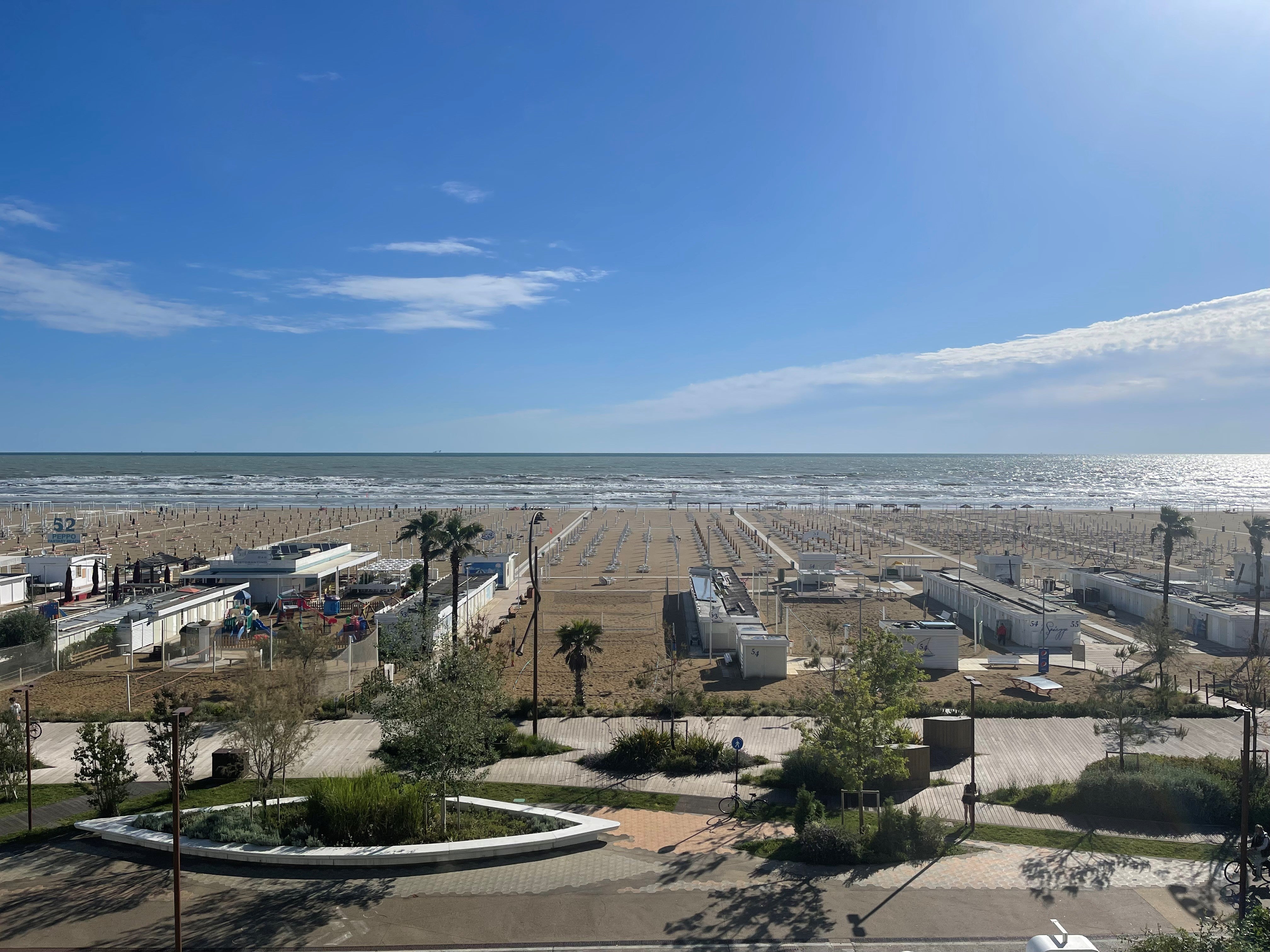 Overlooking the “park of the sea” in Rimini. (PA)