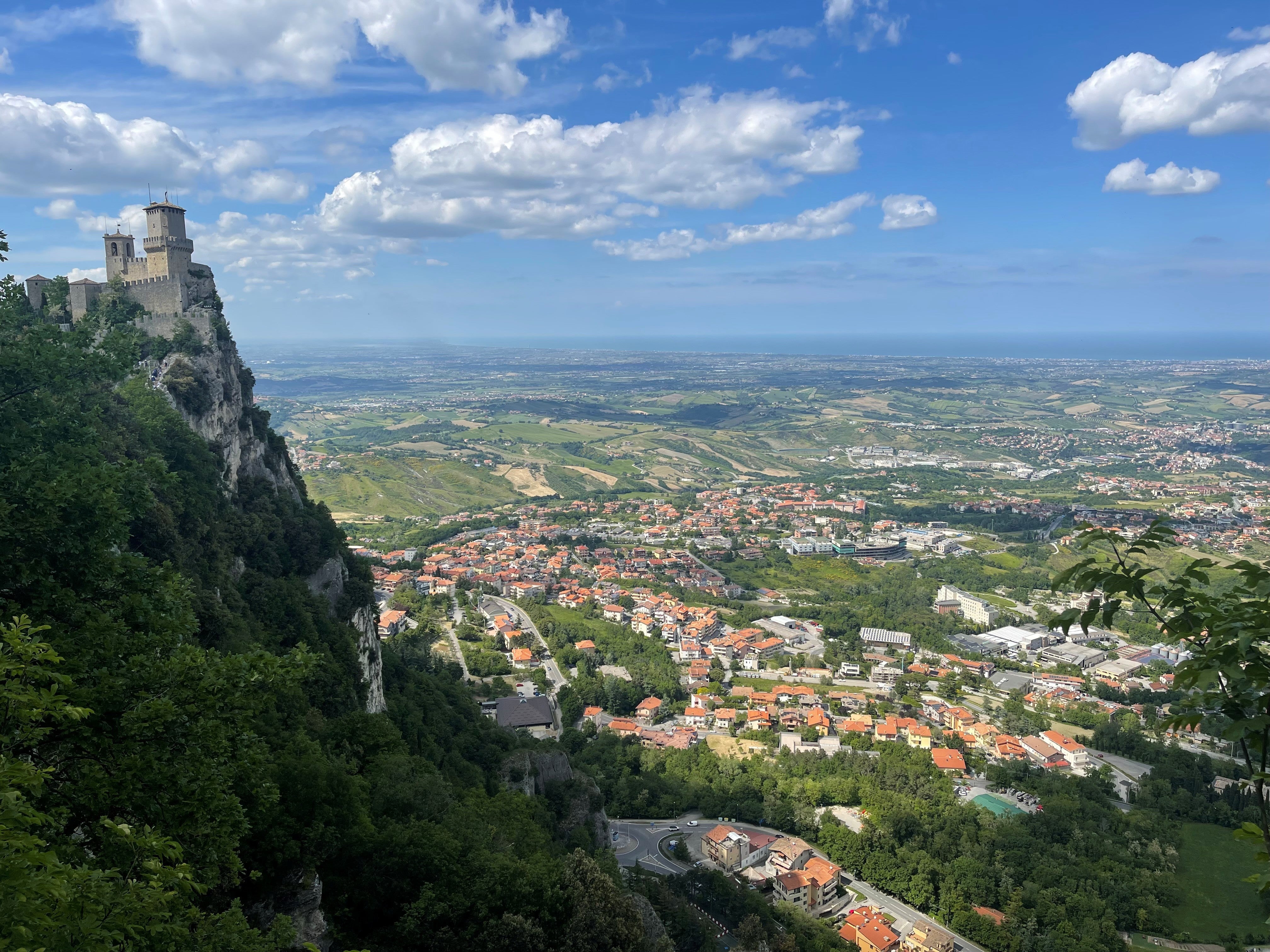 A view from San Marino. (PA)