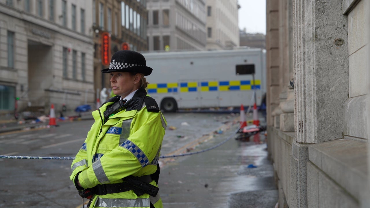 Water Street in Liverpool after the crash
