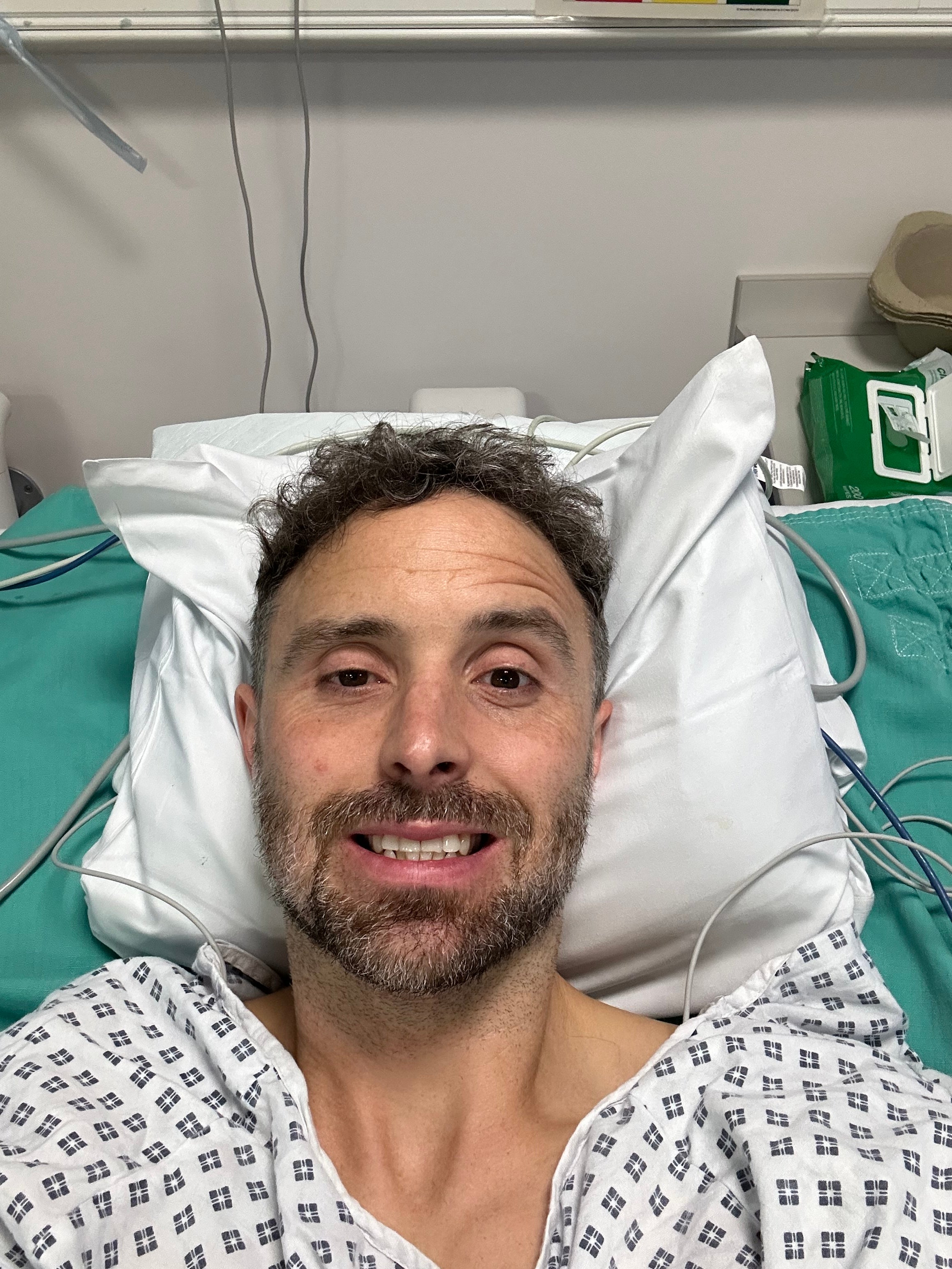 Andy during his first surgery
