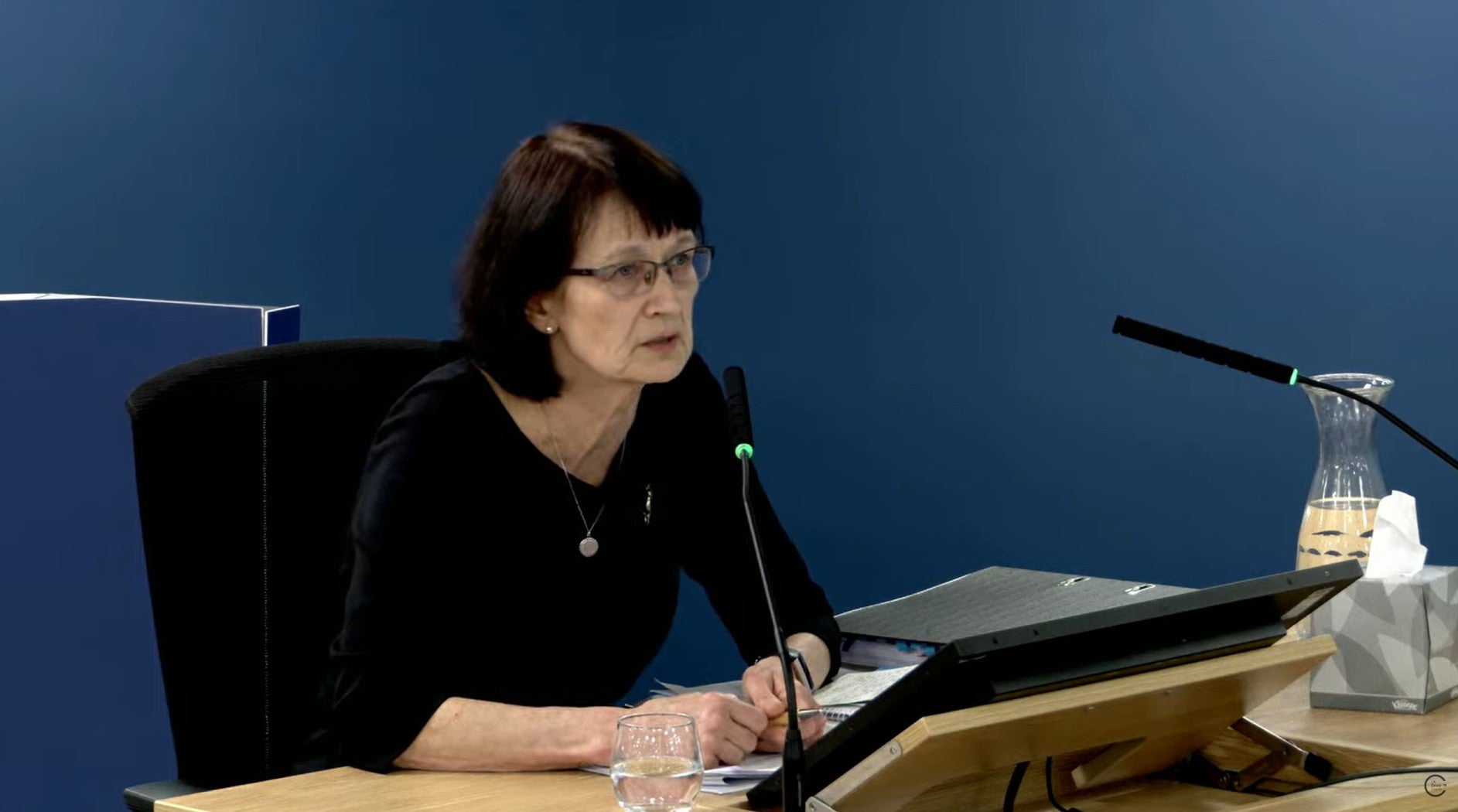 Prof. Dame Jenny Harries (UK Health and Security Agency, NHS Test & Trace) giving evidence for module 7 to the UK Covid-19 Inquiry in London