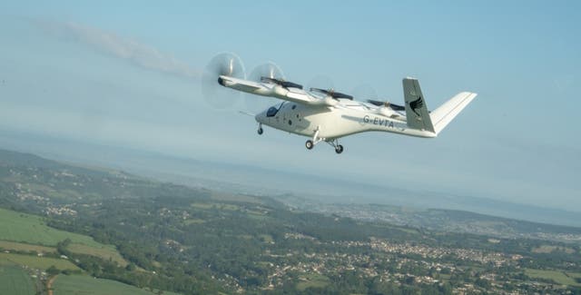 <p>Britain's first flying taxi has taken to the skies </p>