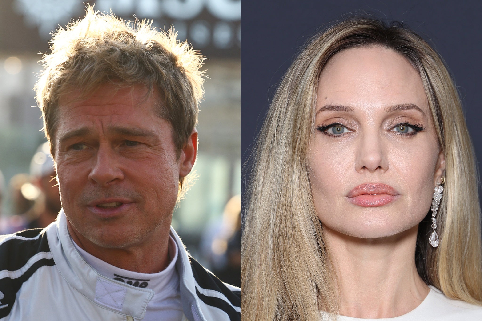 Brad Pitt and the former wife Angelina Jolie