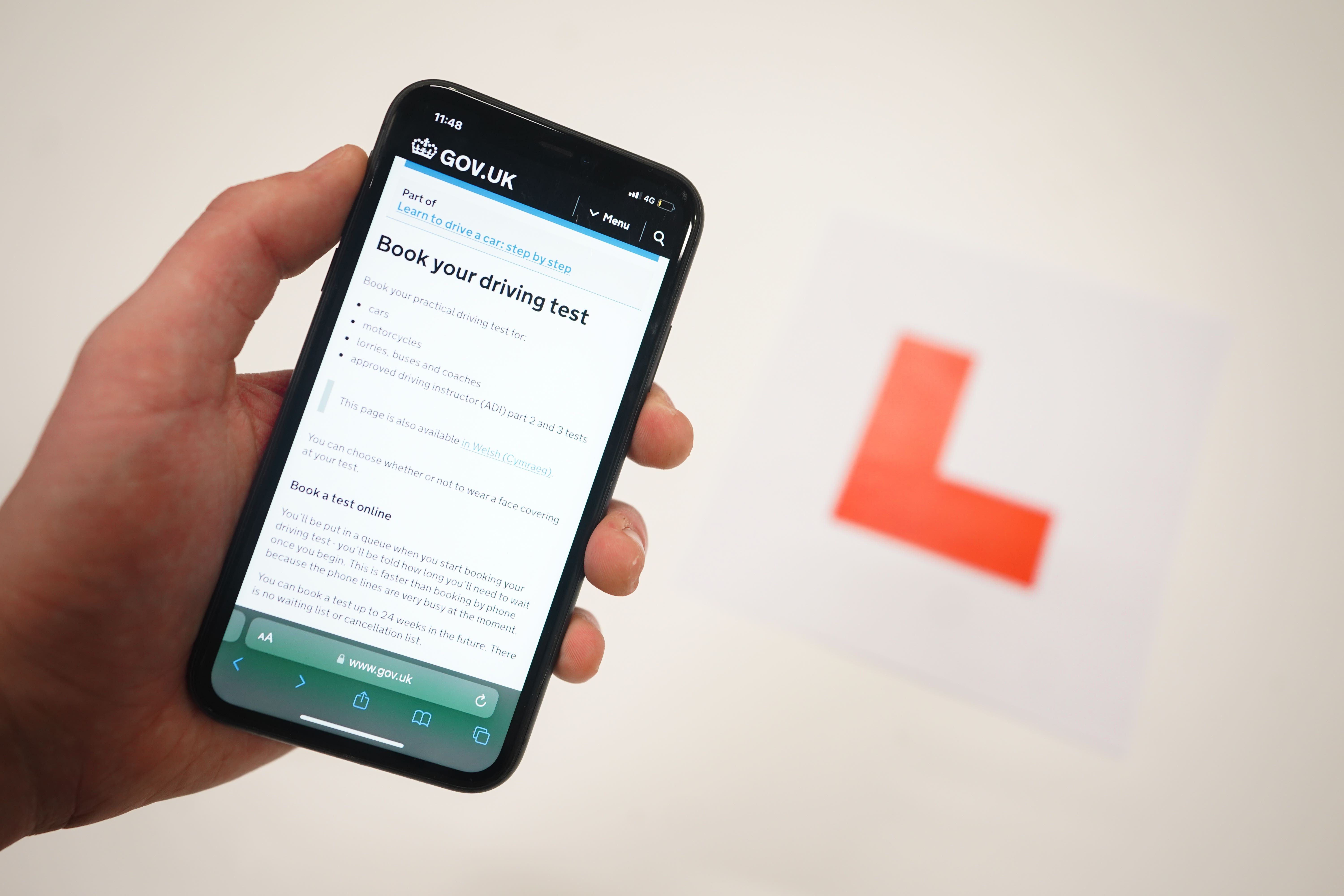 Learners face a huge backlog to take a driving test (James Manning/PA)