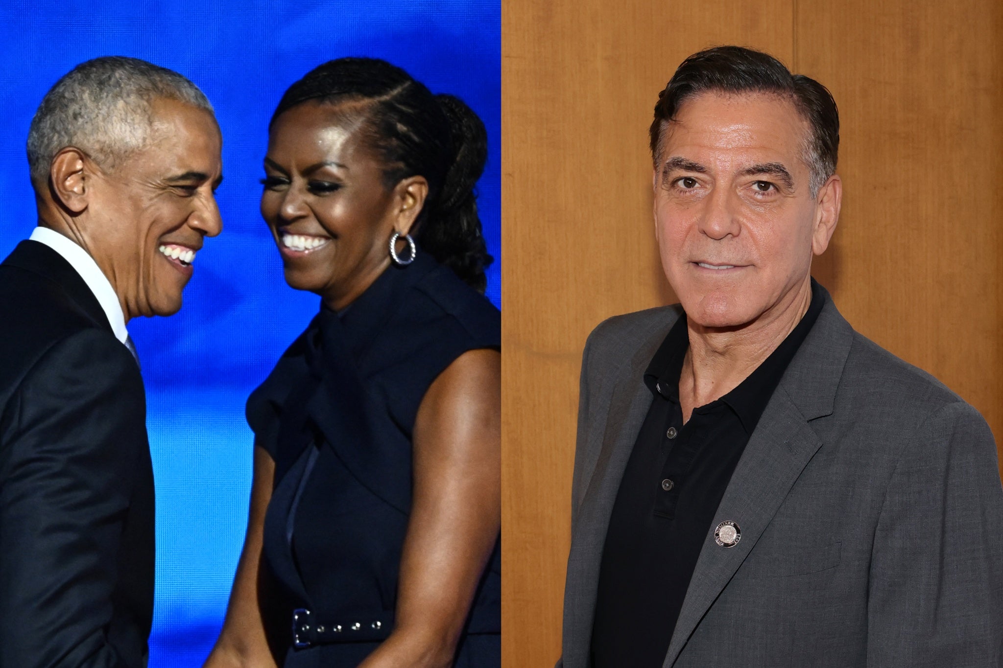 Barack and Michelle Obama have date night at George Clooney’s Broadway play amid divorce rumors