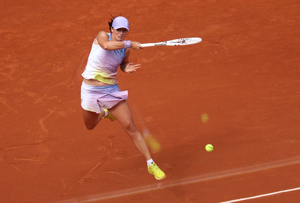 Swiatek has struggled for form this season but looked at home back at Roland Garros
