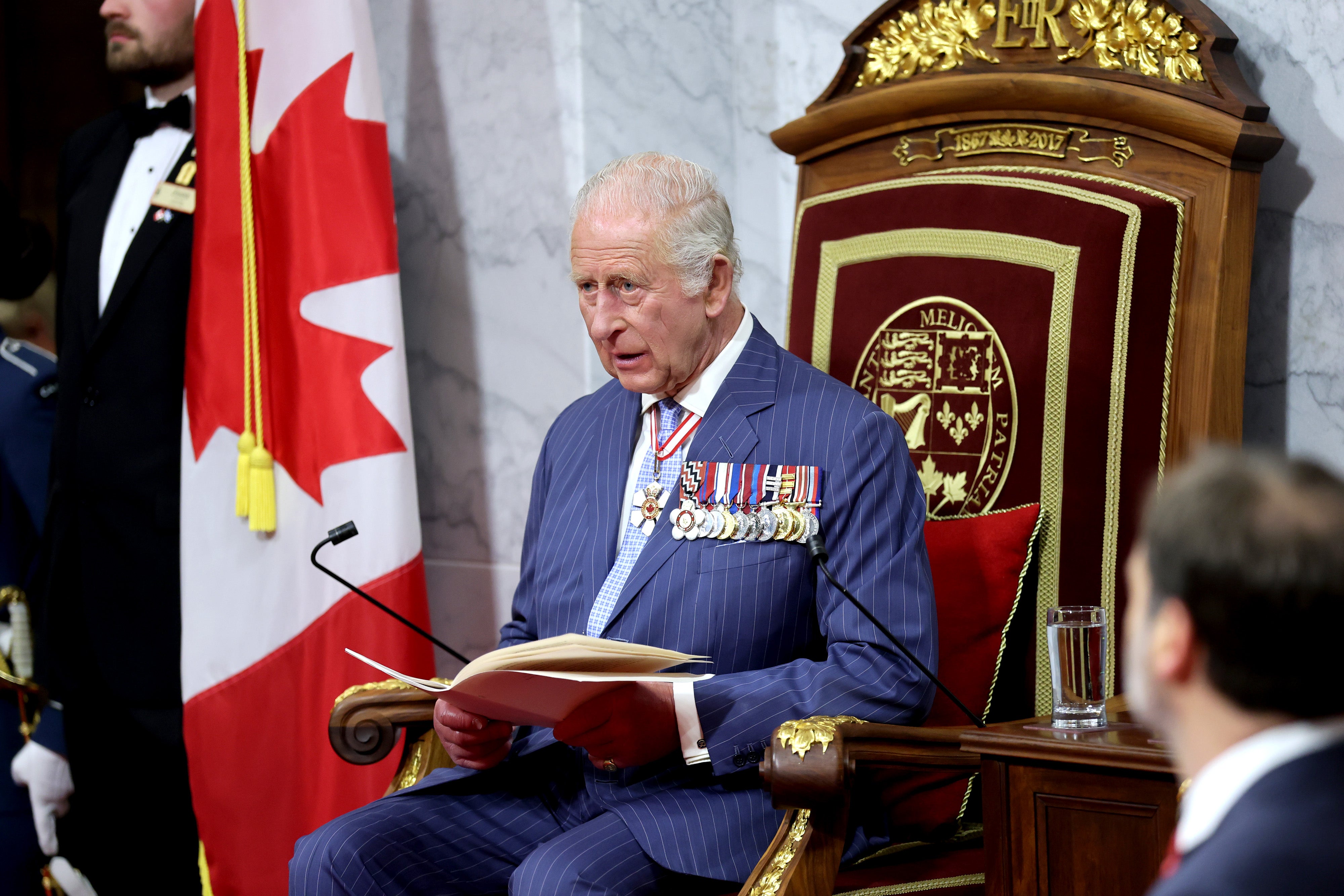 Charles delivered the speech to formally open Canada’s parliament