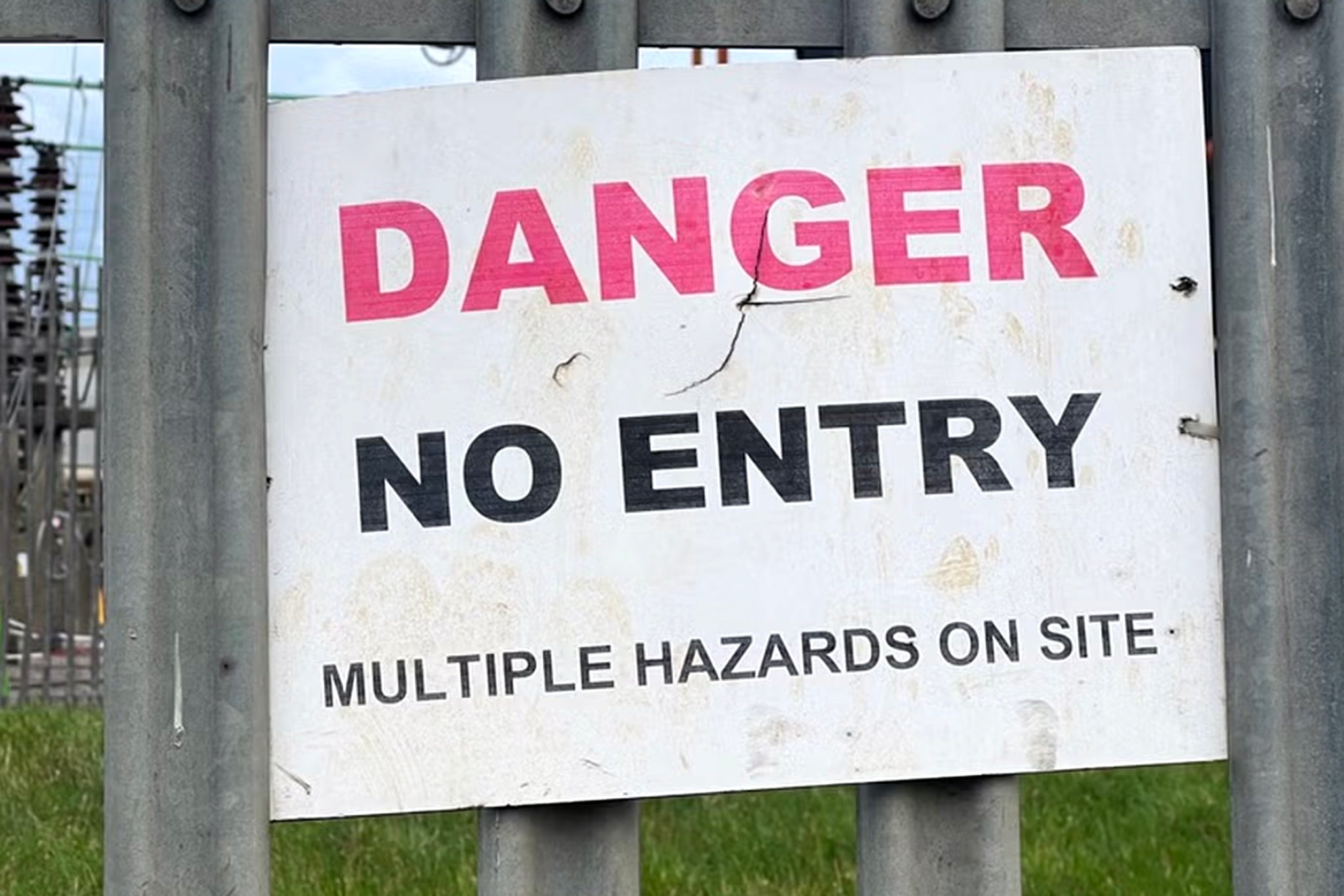 High risk: North Hyde substation in Hayes, near Heathrow, after the fire