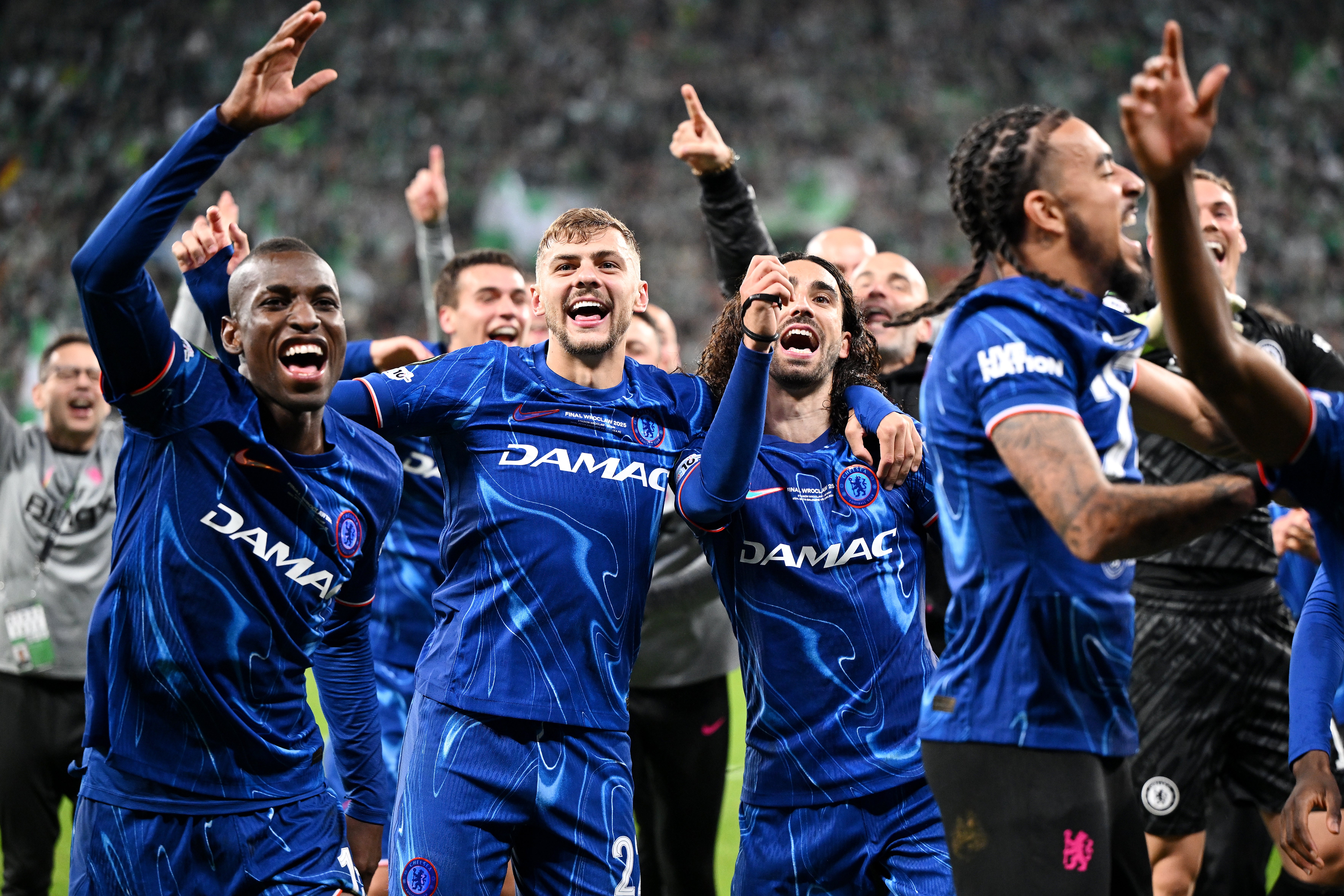 Chelsea oslavila historické vítězství ve Wroclaw