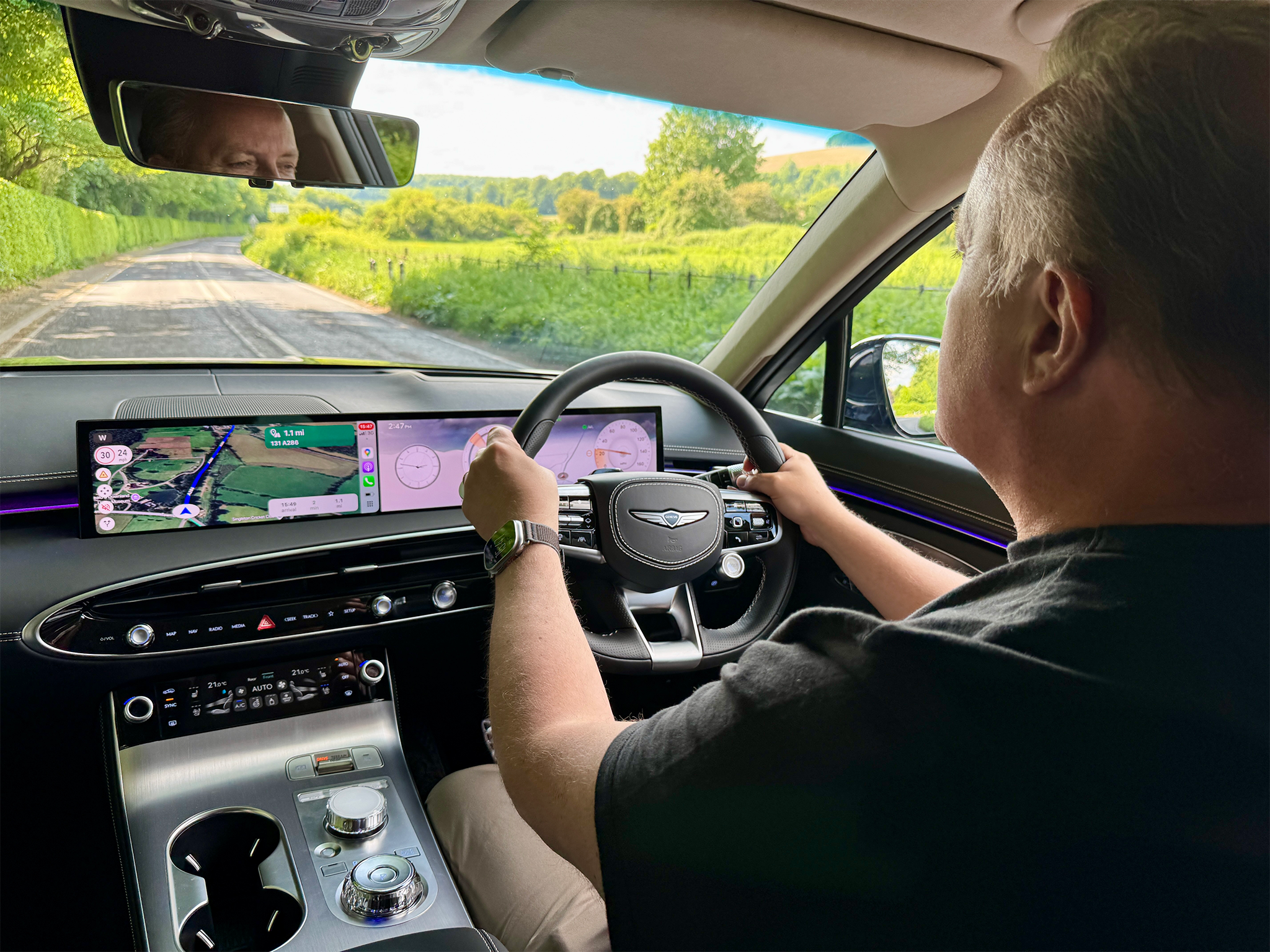 The GV70’s interior is inspired by son-nim, the Korean concept of high-luxury hospitality