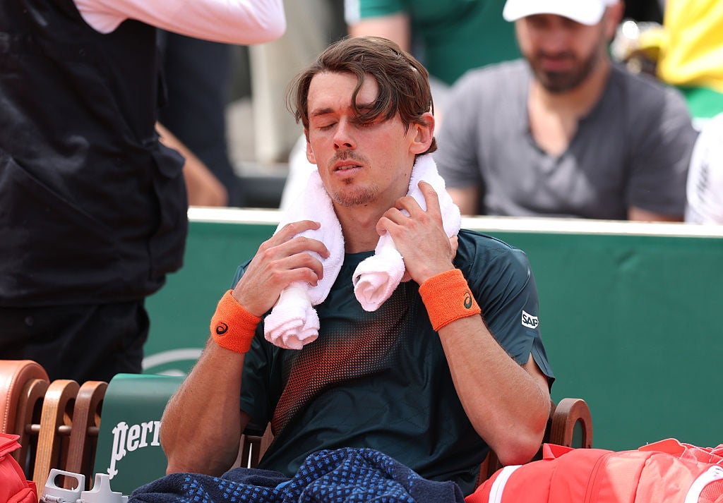 Alex de Minaur lost from two sets up