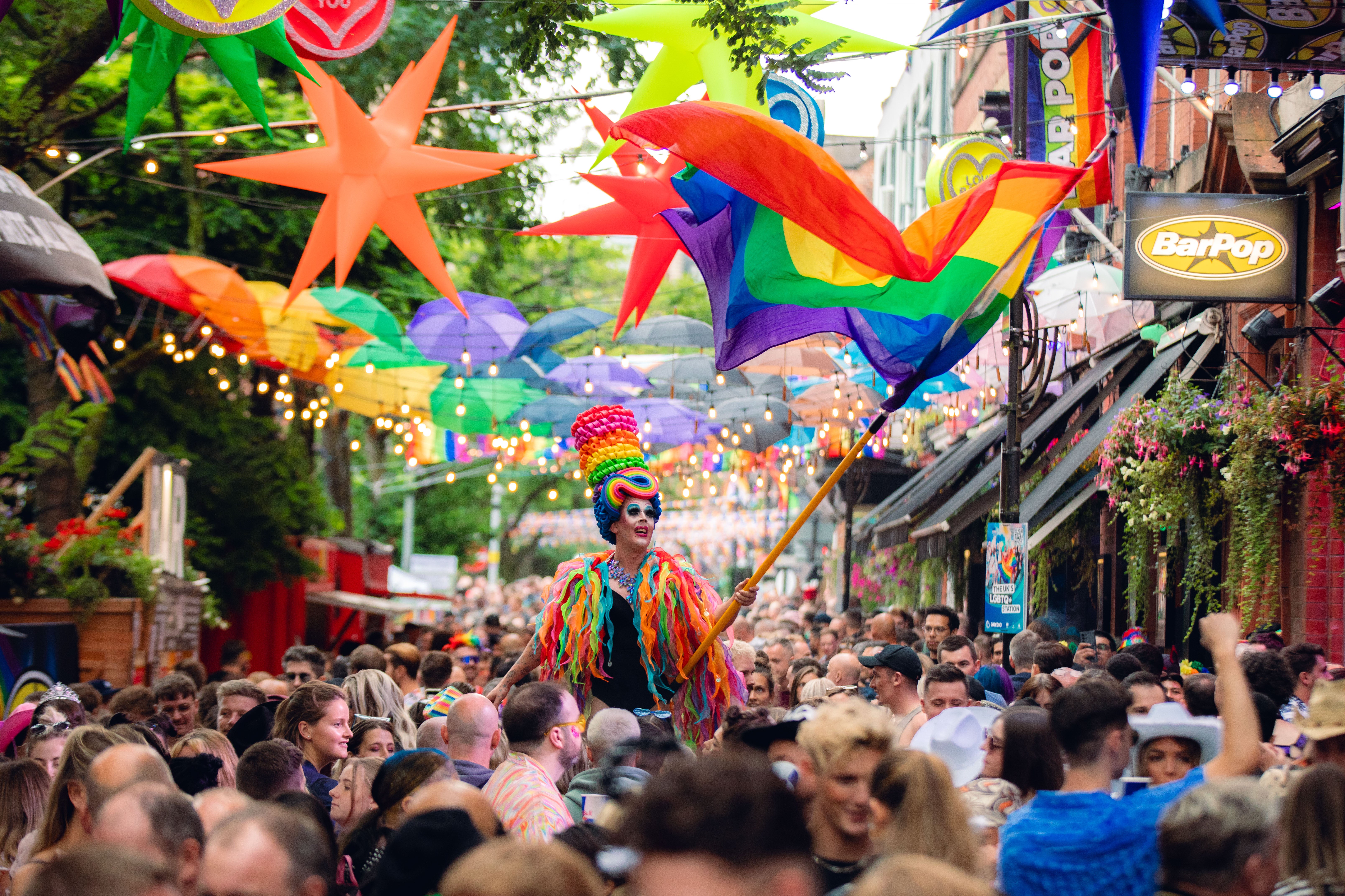 Pride celebrations in Manchester are loud, proud and friendly
