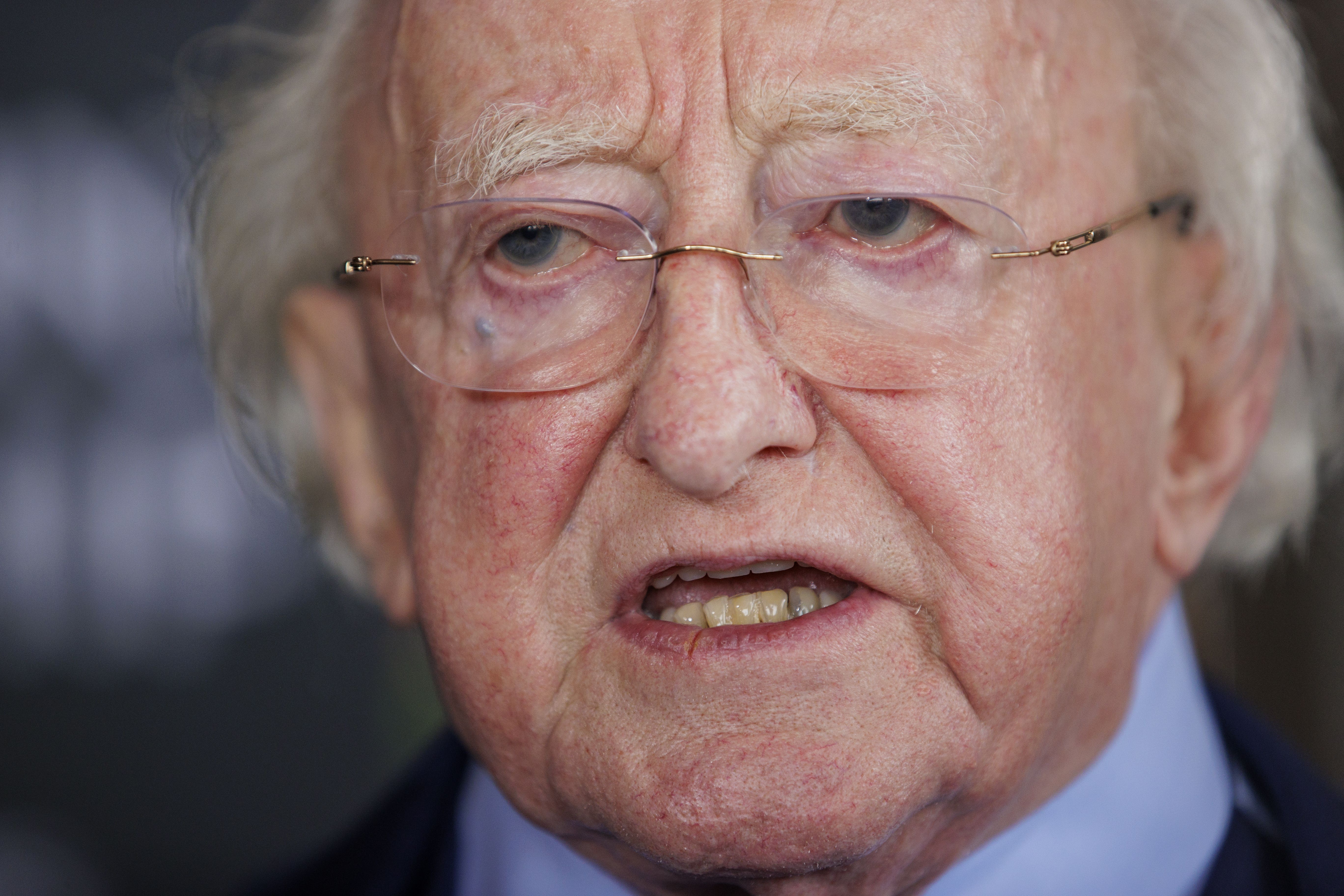 Irish President Michael D Higgins spoke about the situation in Gaza (Liam McBurney/PA)