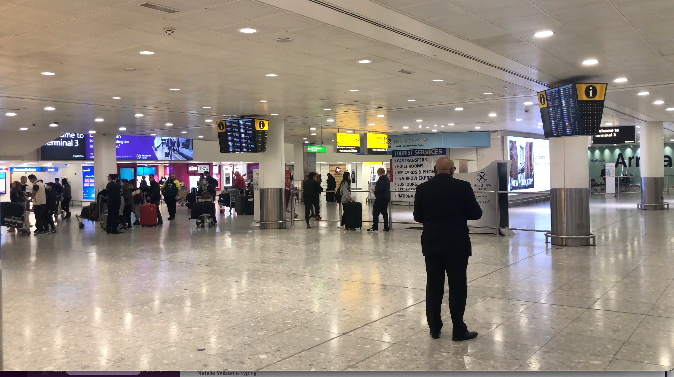 Heathrow Terminal 3 Arrivals (file photo)