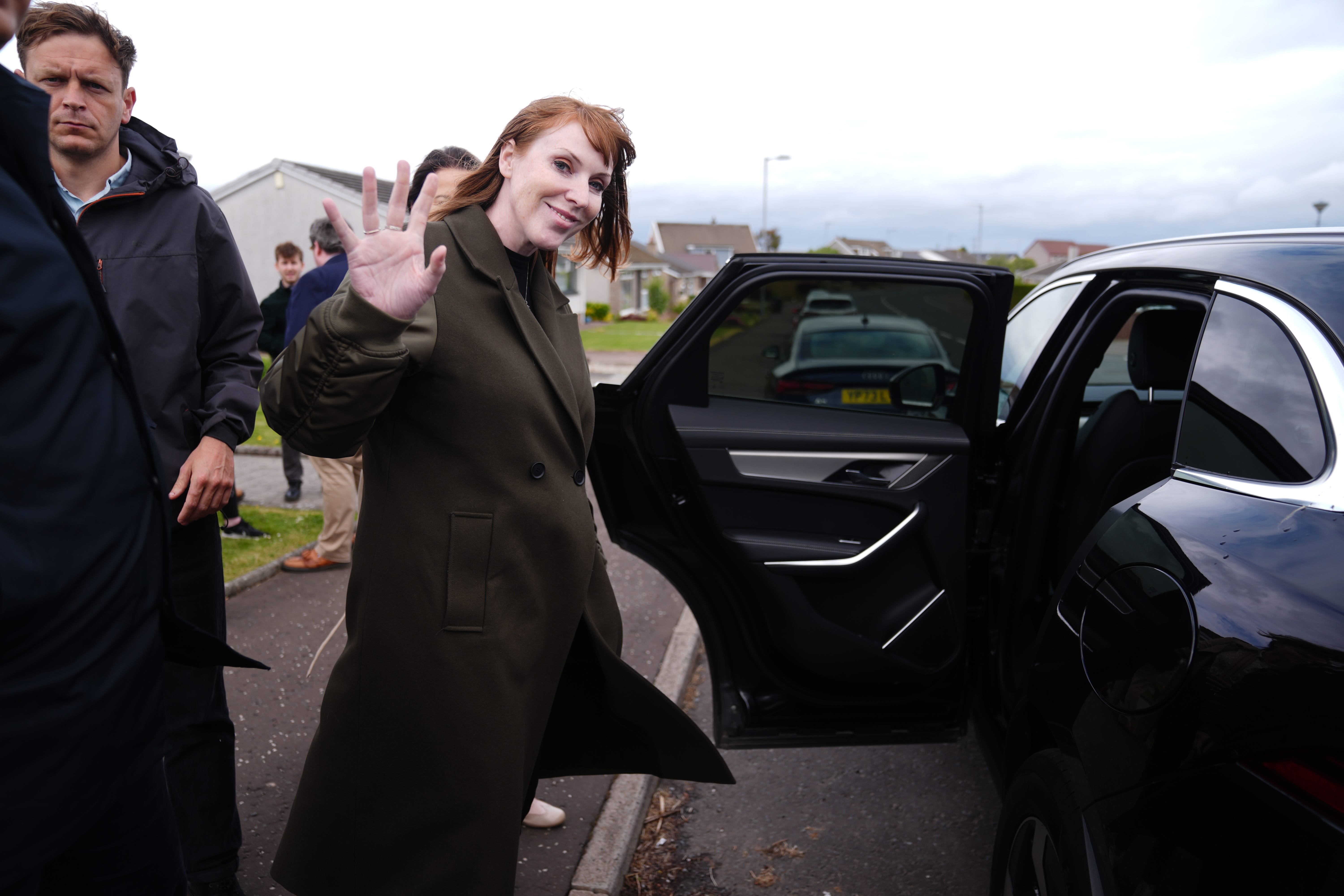 Angela Rayner was on the campaign trail in Hamilton (Andrew Milligan/PA)