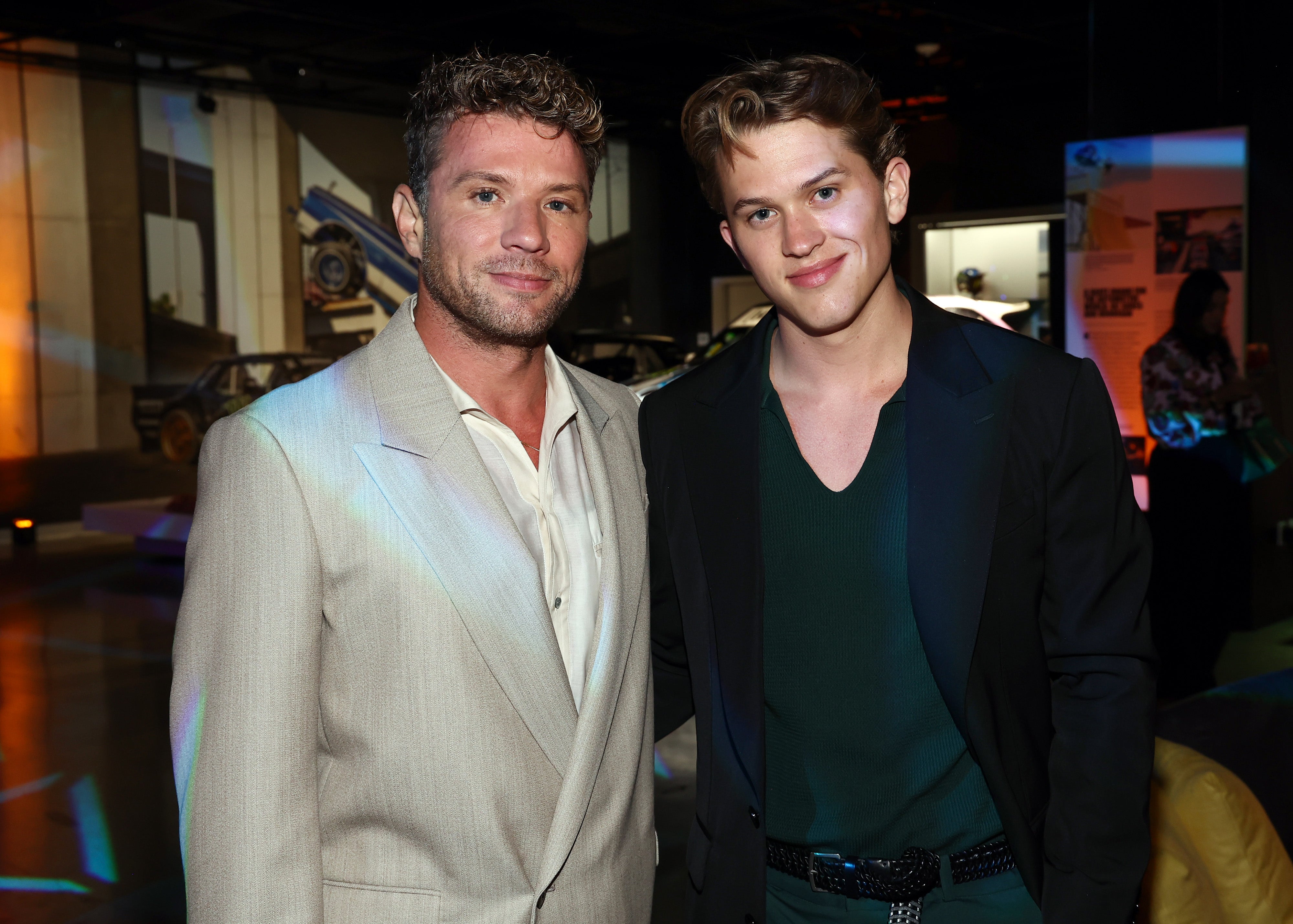 Ryan Phillippe (left) and his son Deacon co-star in 'Motorheads'