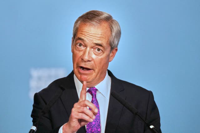 <p>Nigel Farage, Reform UK leader</p>