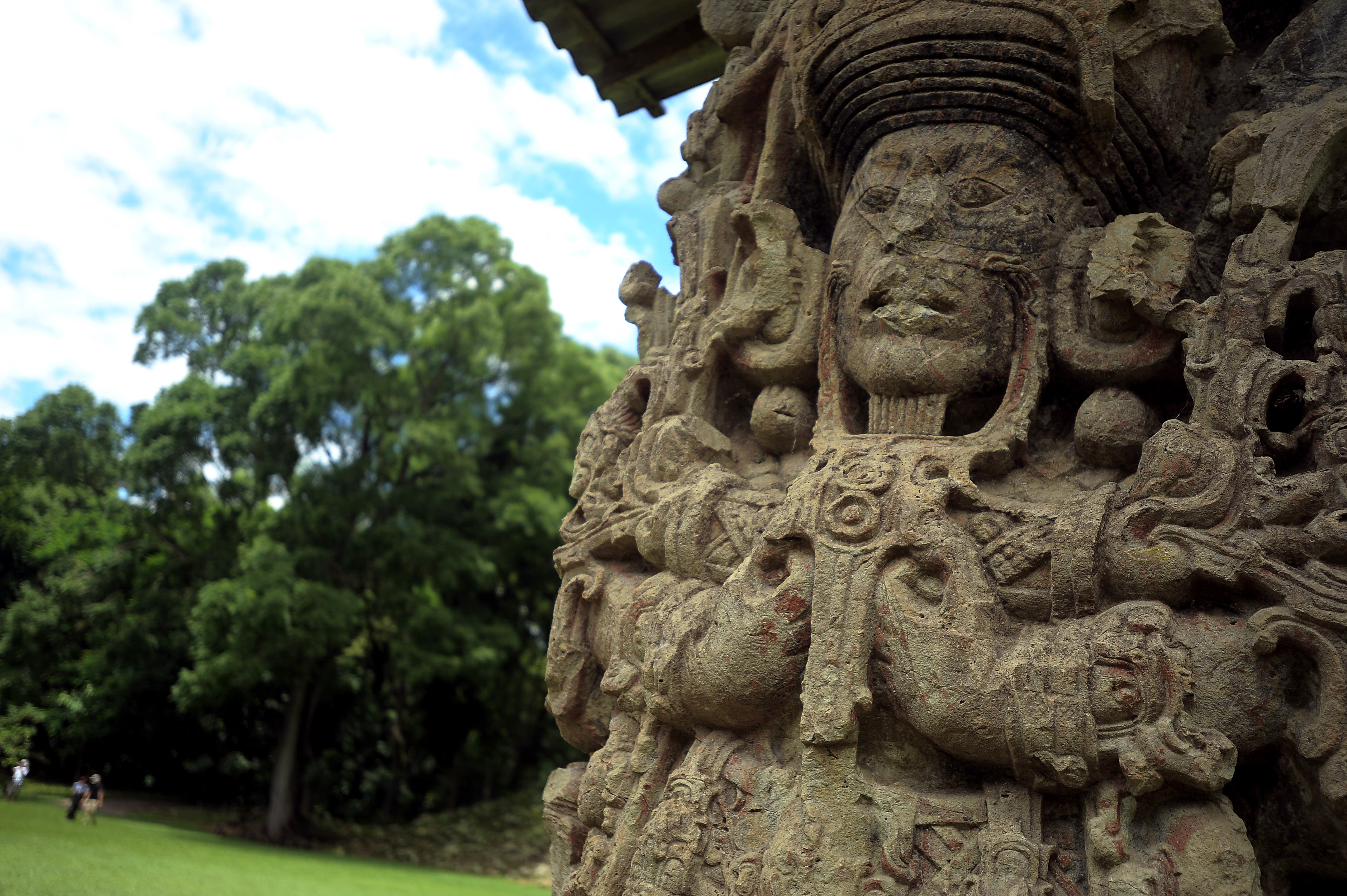 Monument seen at Copan