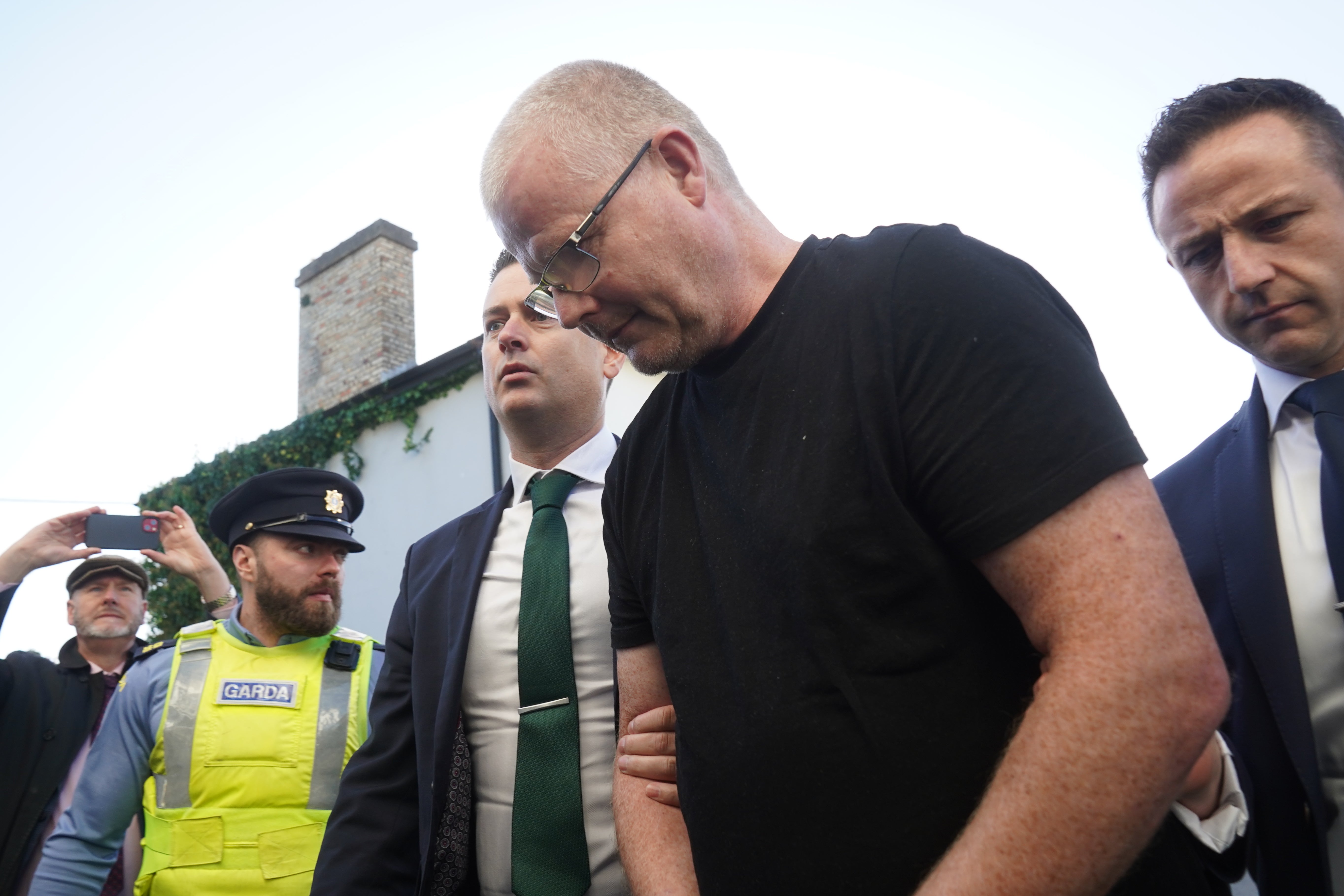 Satchwell leaves the district court in Cashel