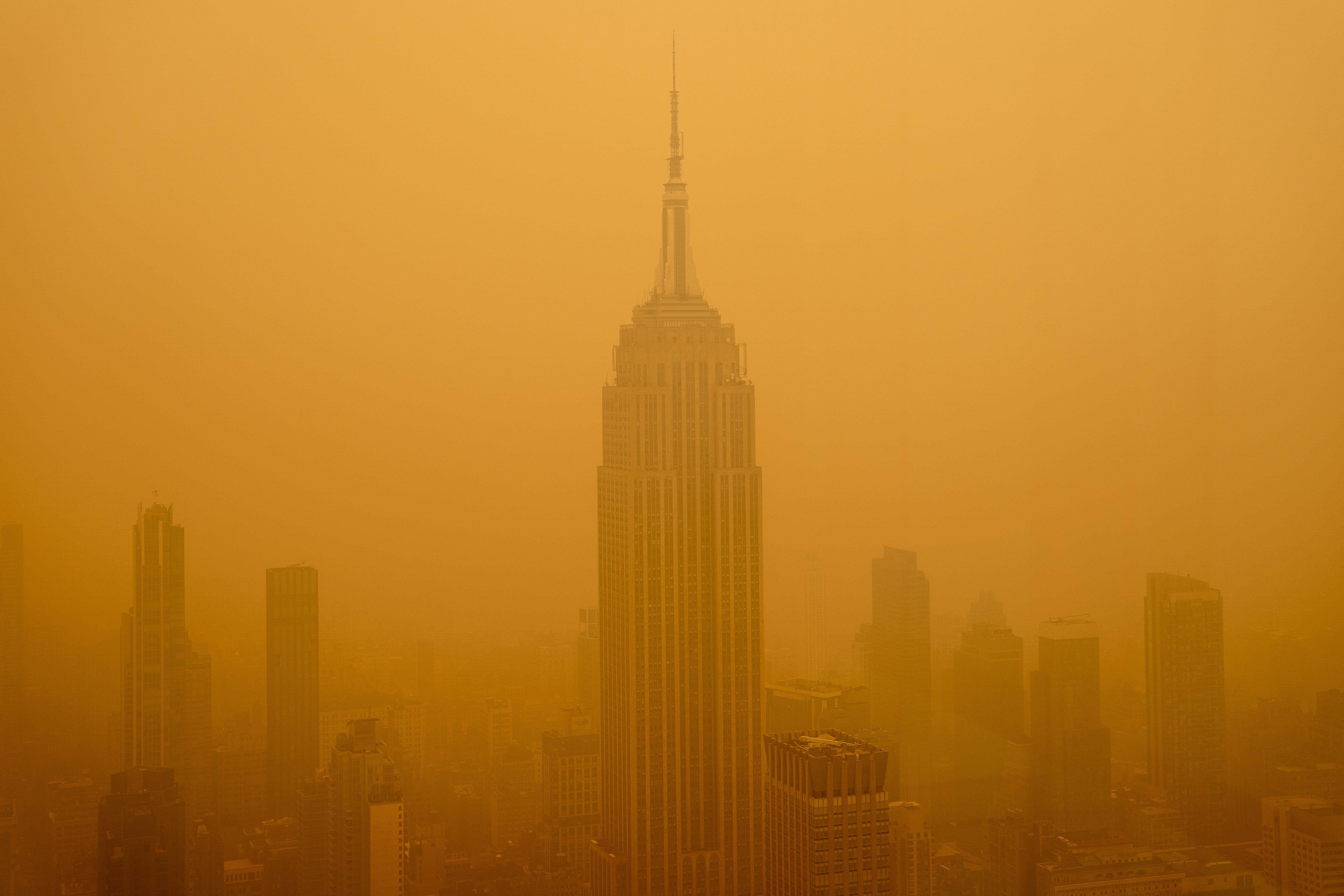 Smoke from Canada’s worst fire season filled New York City skies in June 2023. Climate change is increasing the frequency and severity of such fires