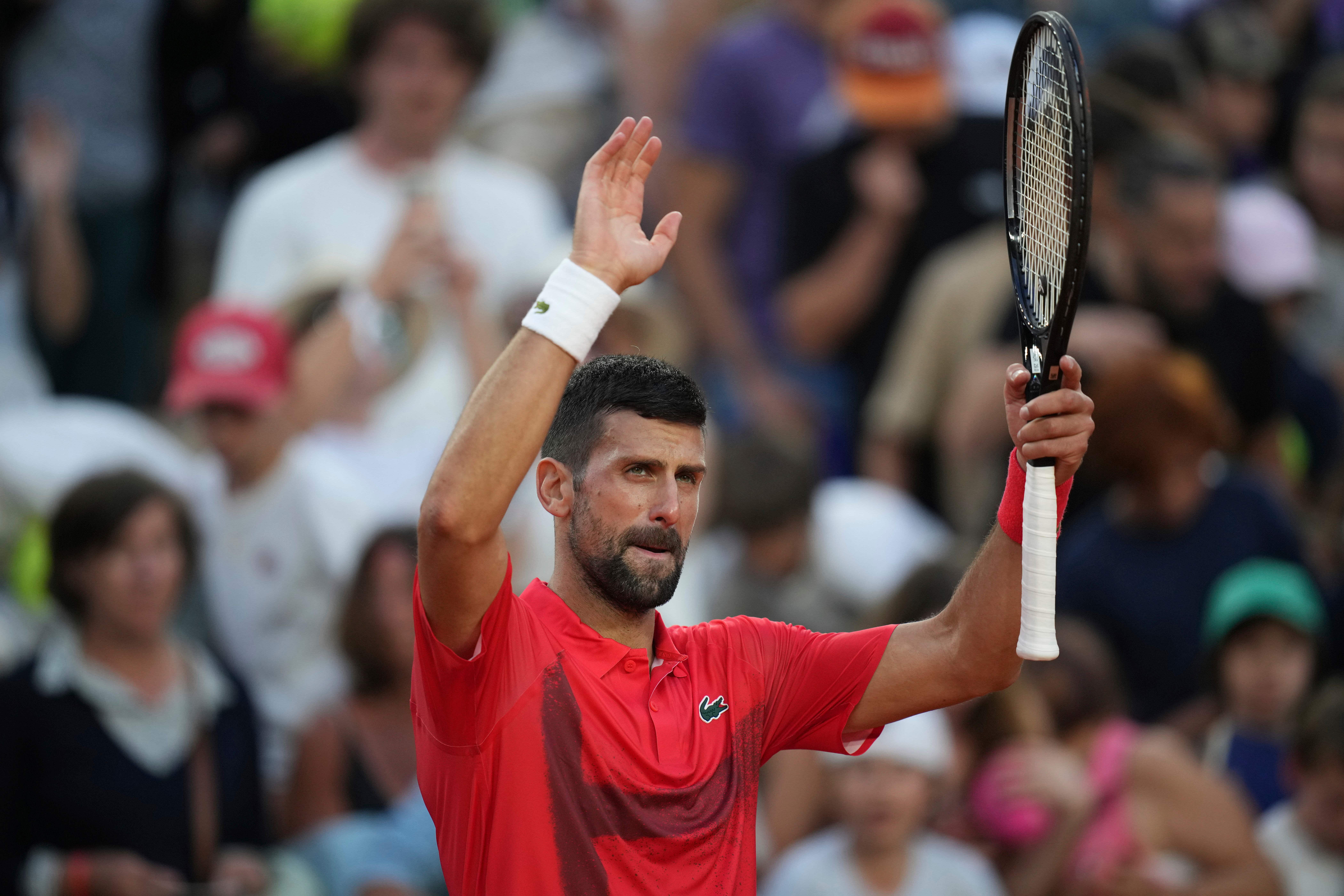 Novak Djokovic will headline Saturday night at Roland Garros