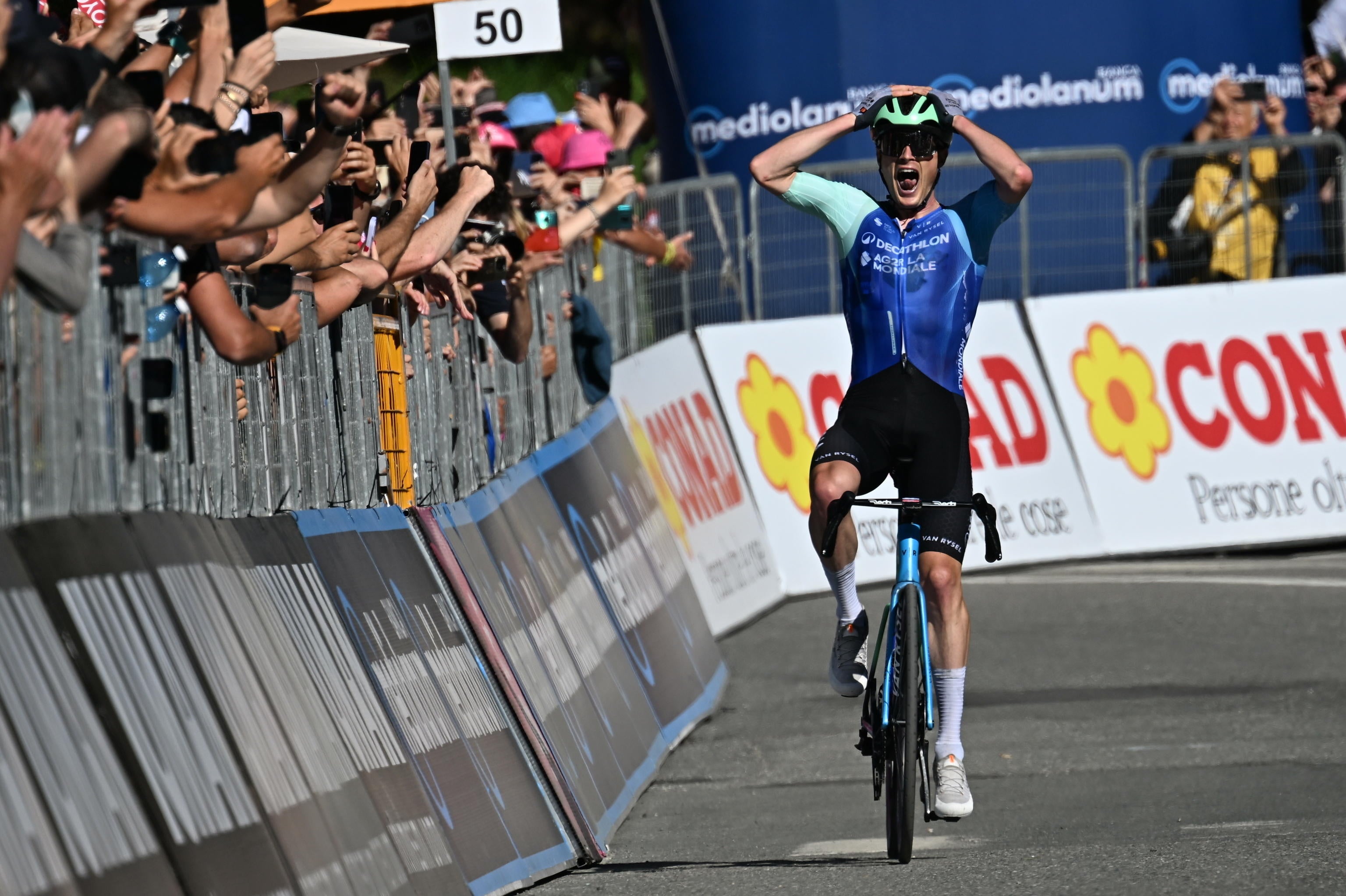 Nicolas Prodhomme secured his first grand tour stage win