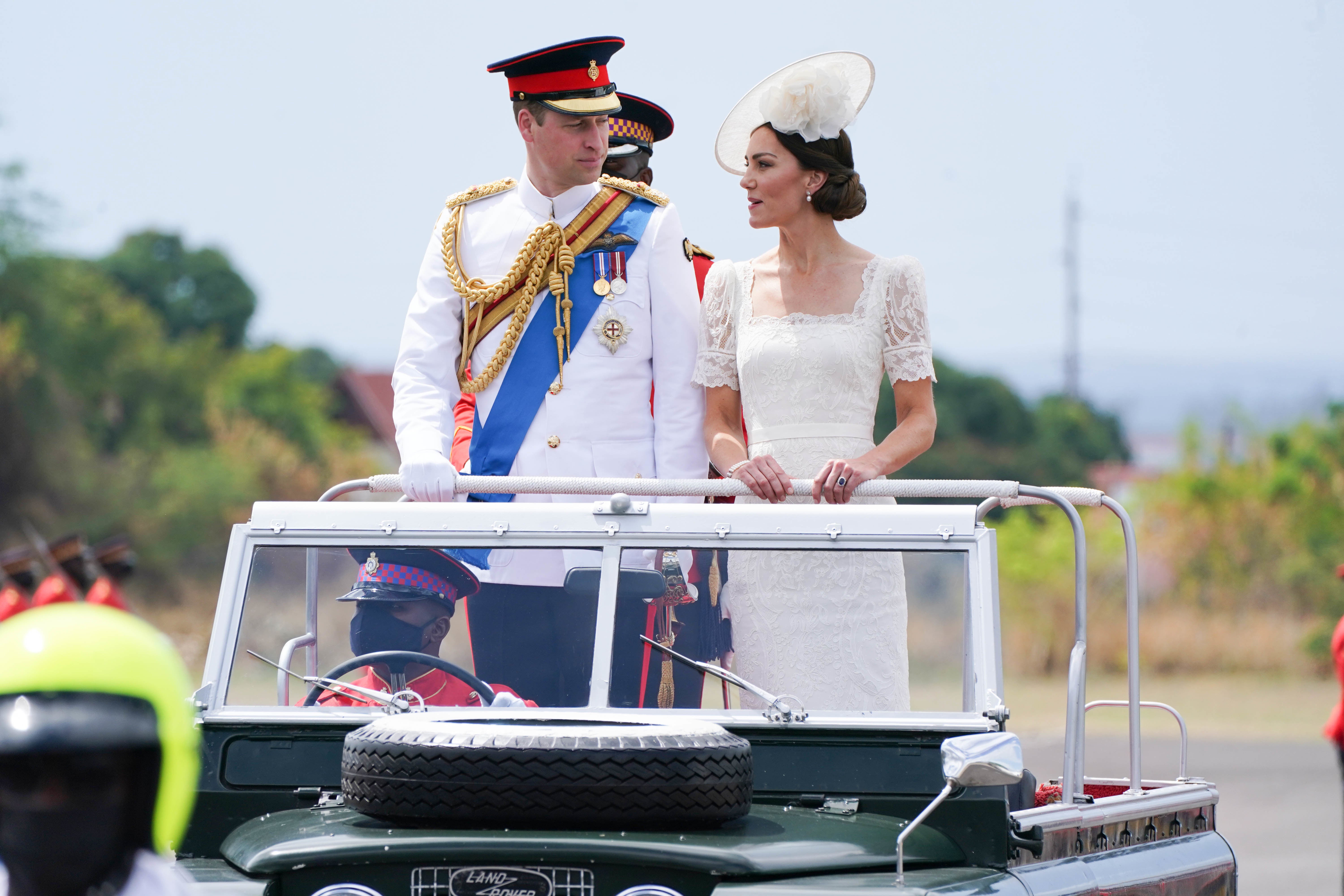Prince and Princess of Wales received snorkelling gear during a royal tour of the Caribbean
