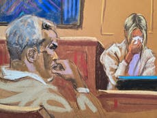 Diddy’s ex-assistant stunned into silence as rap mogul’s defense team accuses her of making up rape claim