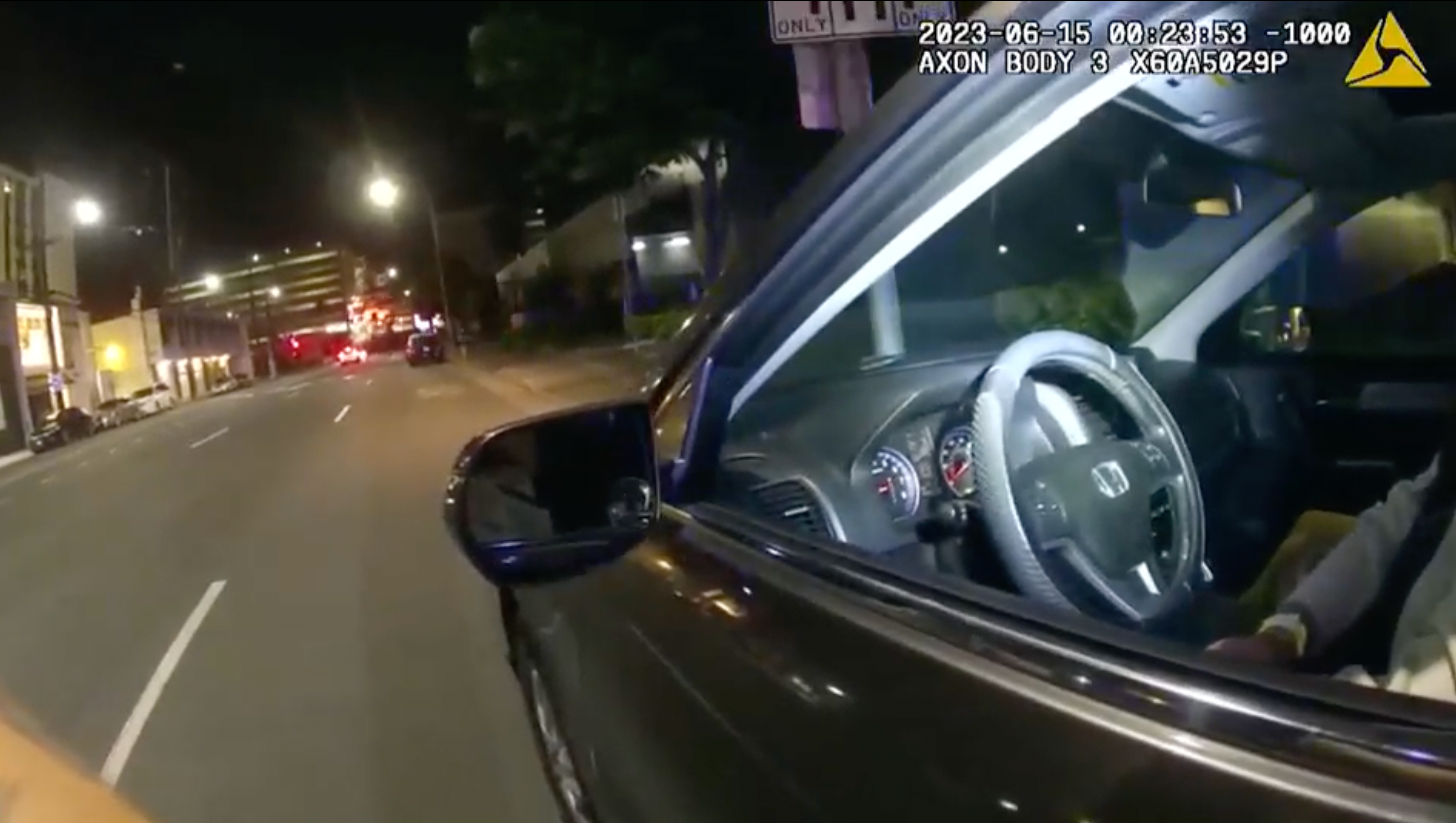 Body cam footage shows the moment Sarah Poppinga was pulled over, told the field sobriety test was optional and then arrested when she passed on the offer