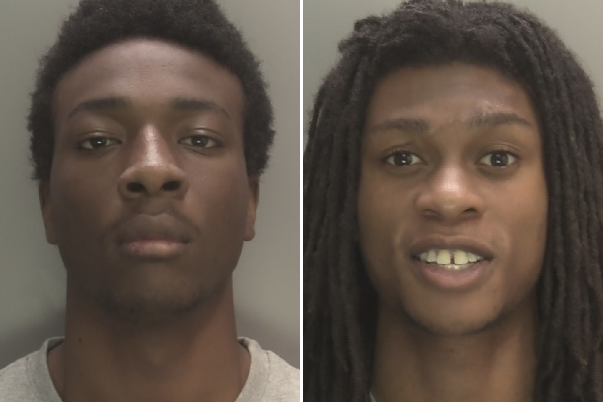Ashirie Smith, aged 19, (L) was found guilty of murder, and Thierry Robinson, 21, (R) was convicted of manslaughter