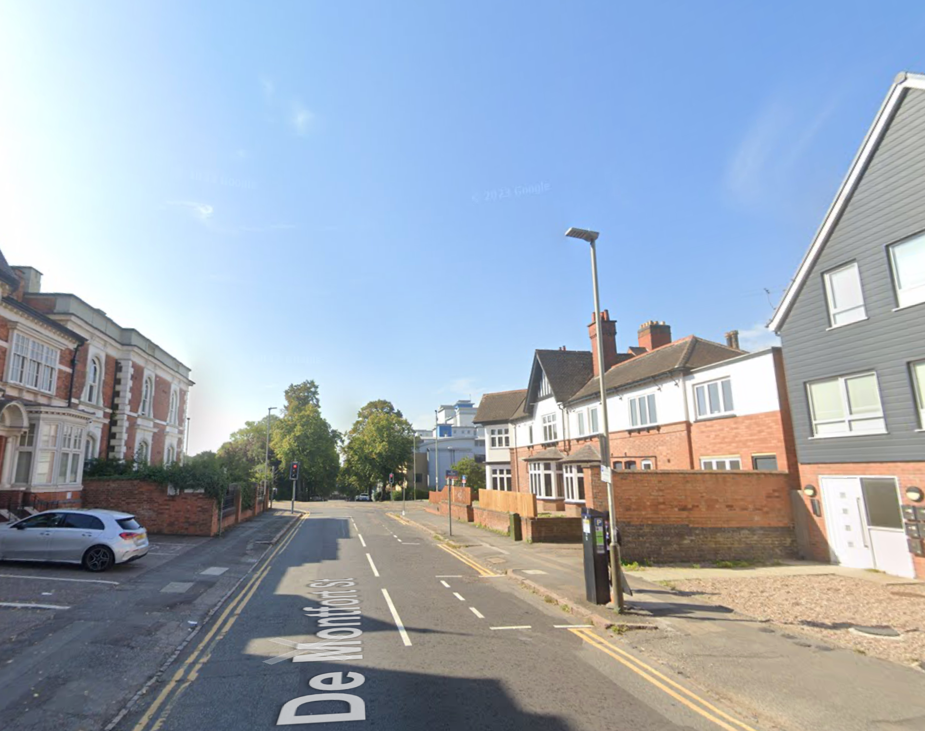 Officers were called to De Montfort Street just after 12.30am on Saturday