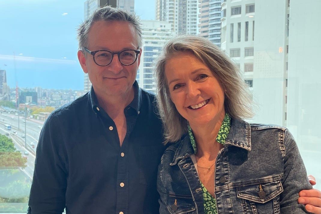Michael Mosley and wife Dr Clare Bailey Mosley (Mosley family/PA)