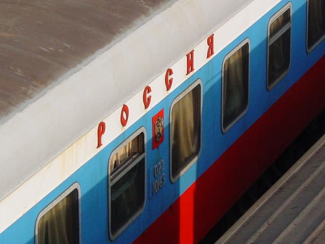 <p>The train line, running from Moscow eastwards to Vladivostok, is the longest in the world </p>