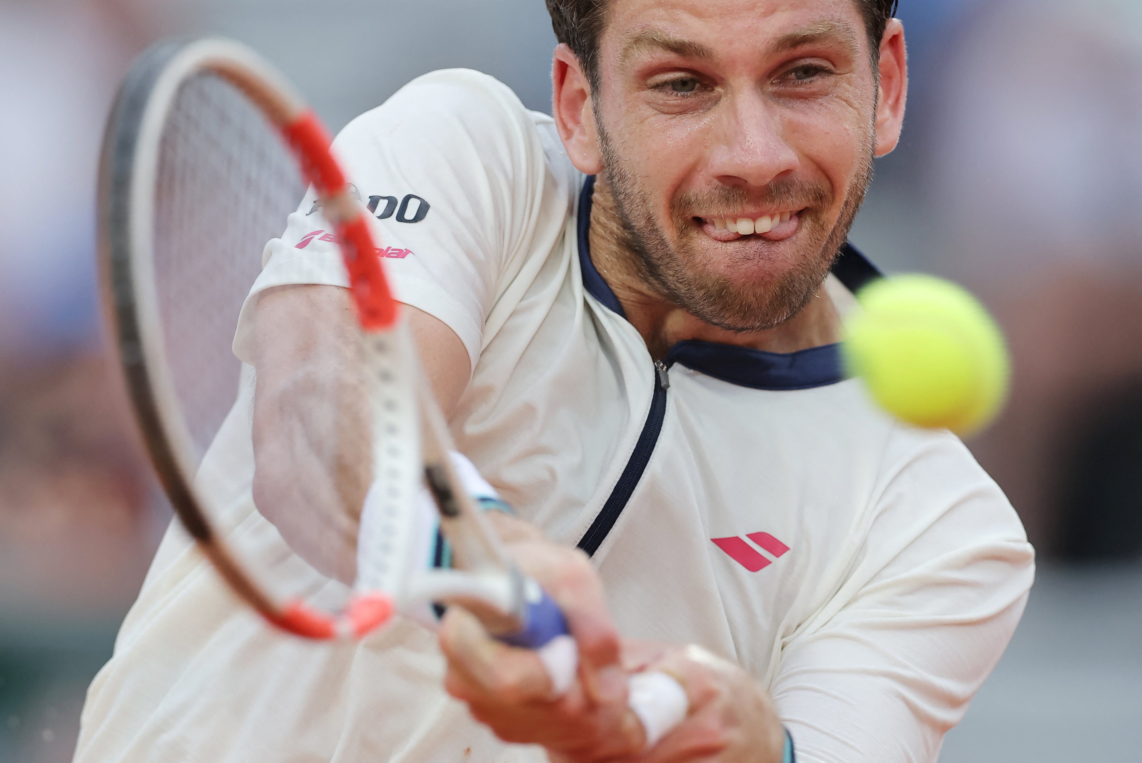 Norrie played through the fireworks