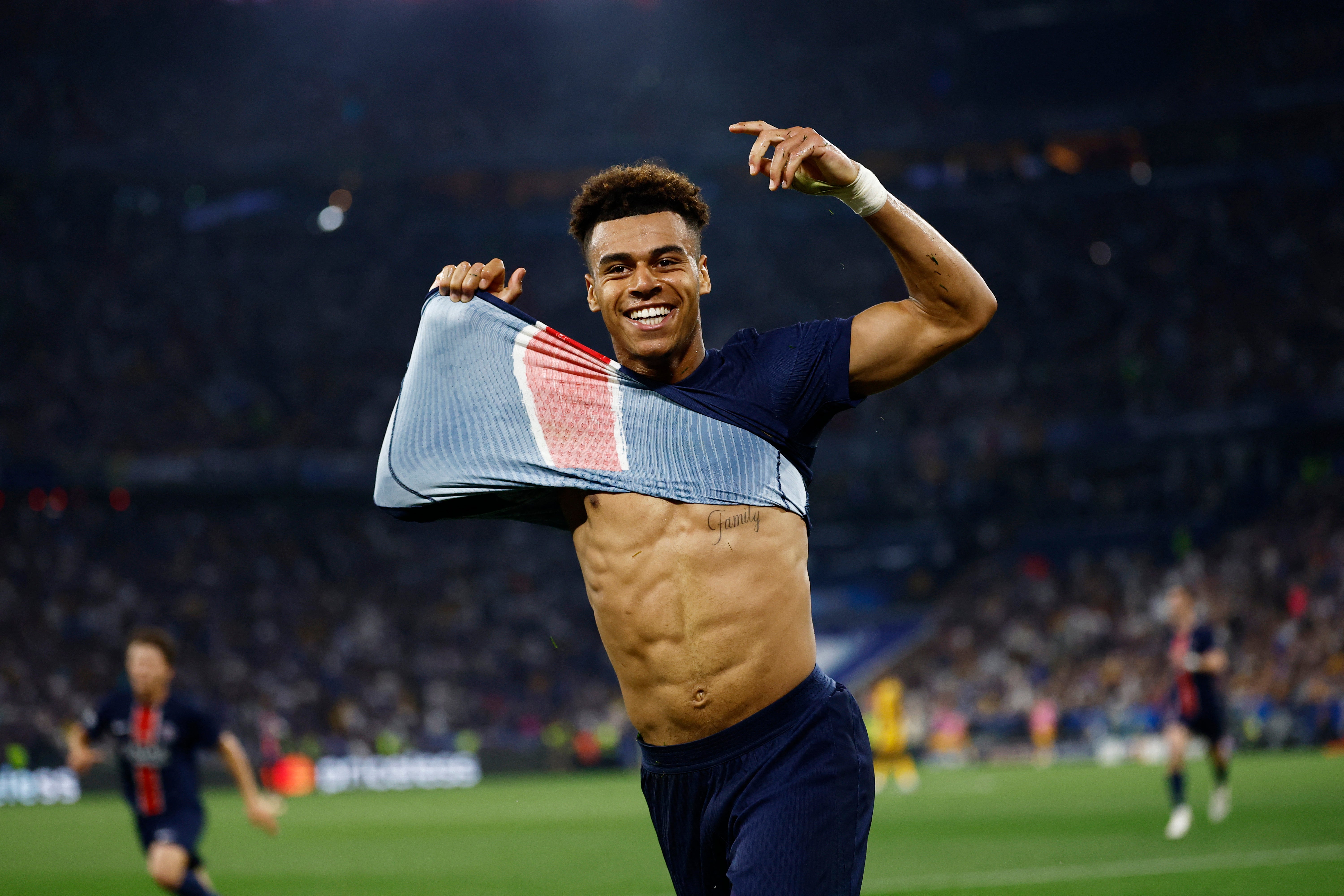 Desire Doue, 19, is sublime for the Parisians