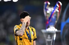 Italian papers react to Inter Milan’s Champions League final defeat: ‘This is a nightmare’