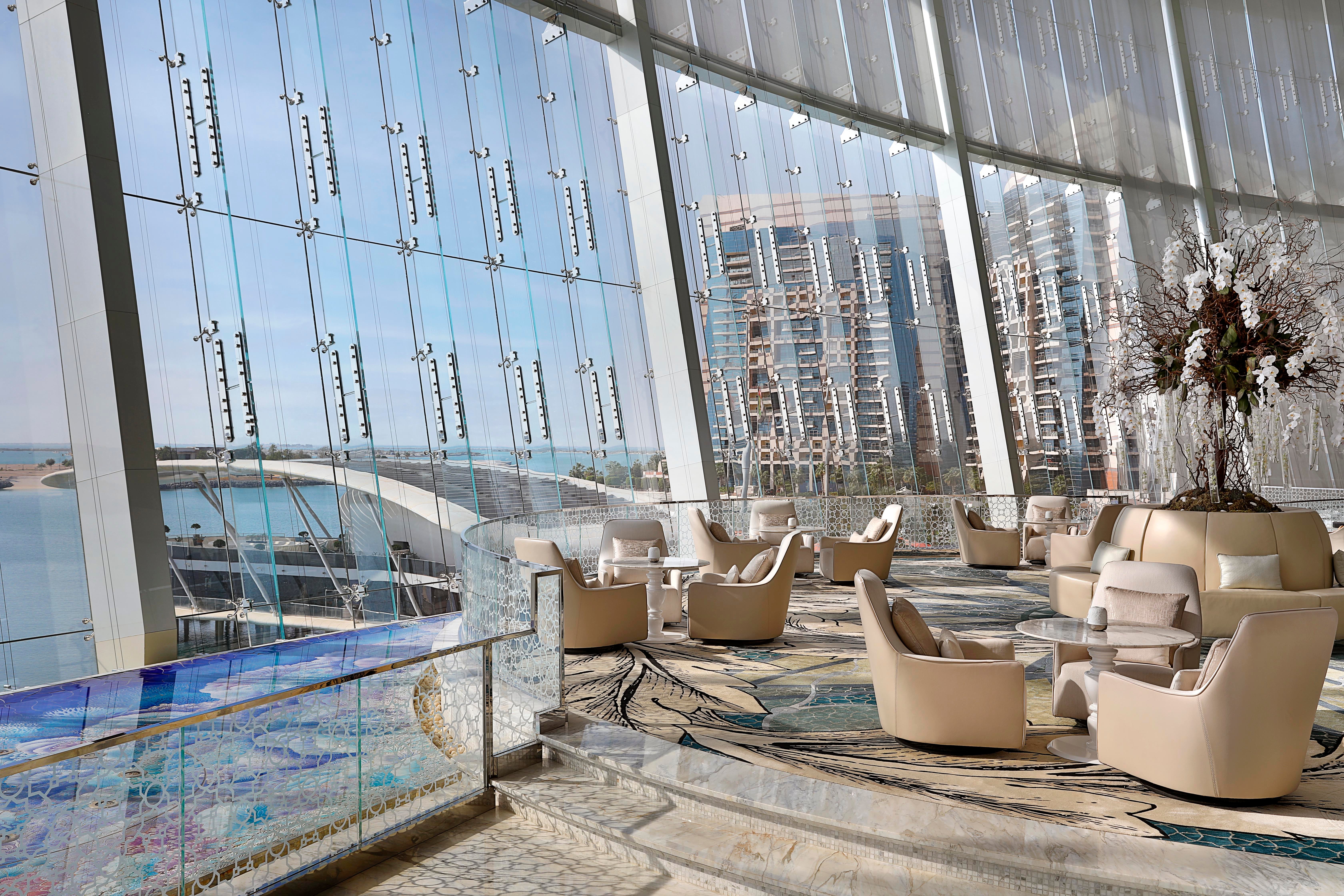 There’s an abundance of places to relax at Conrad Abu Dhabi Etihad Towers