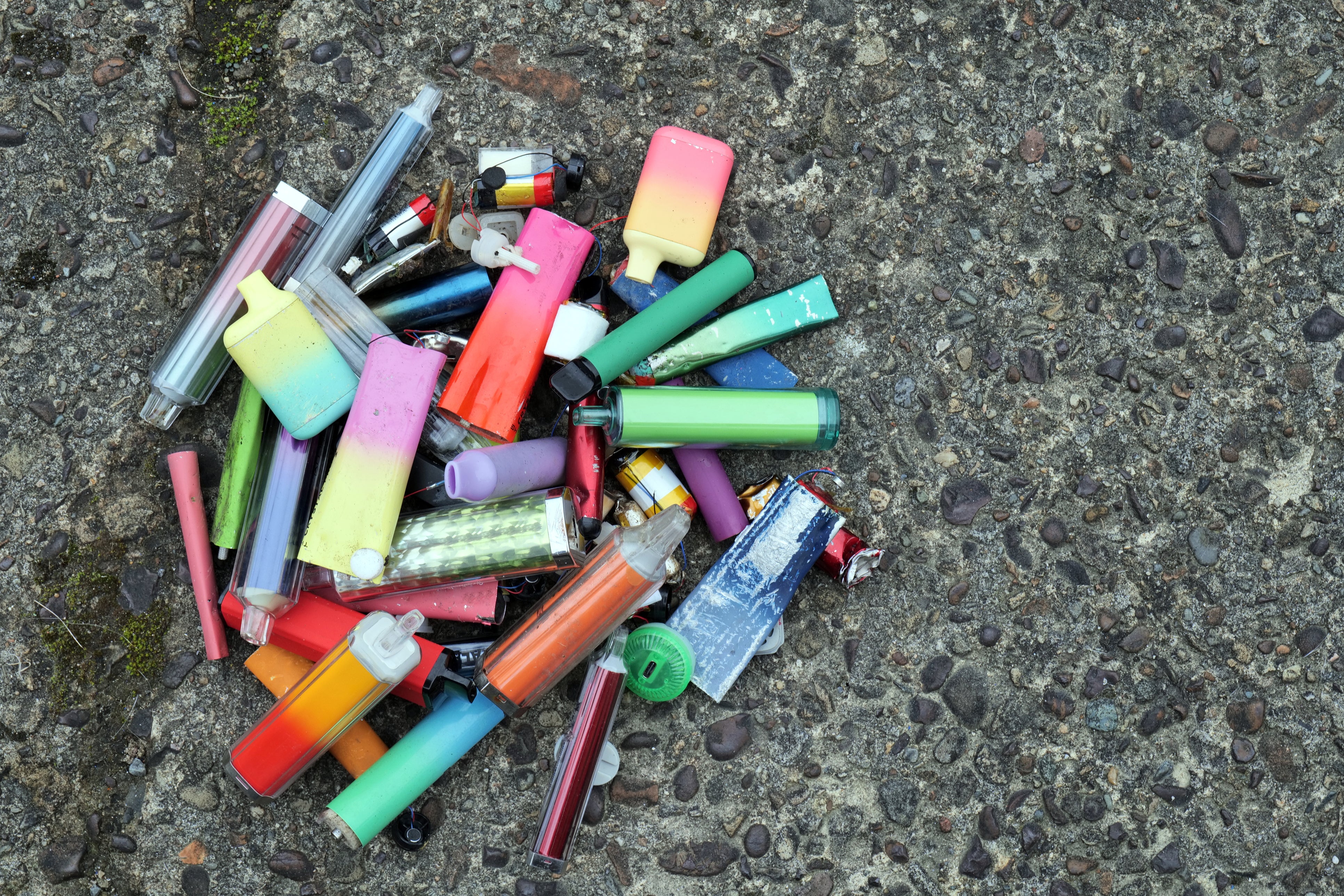 Nearly five million disposable vapes were littered or discarded every week in 2024