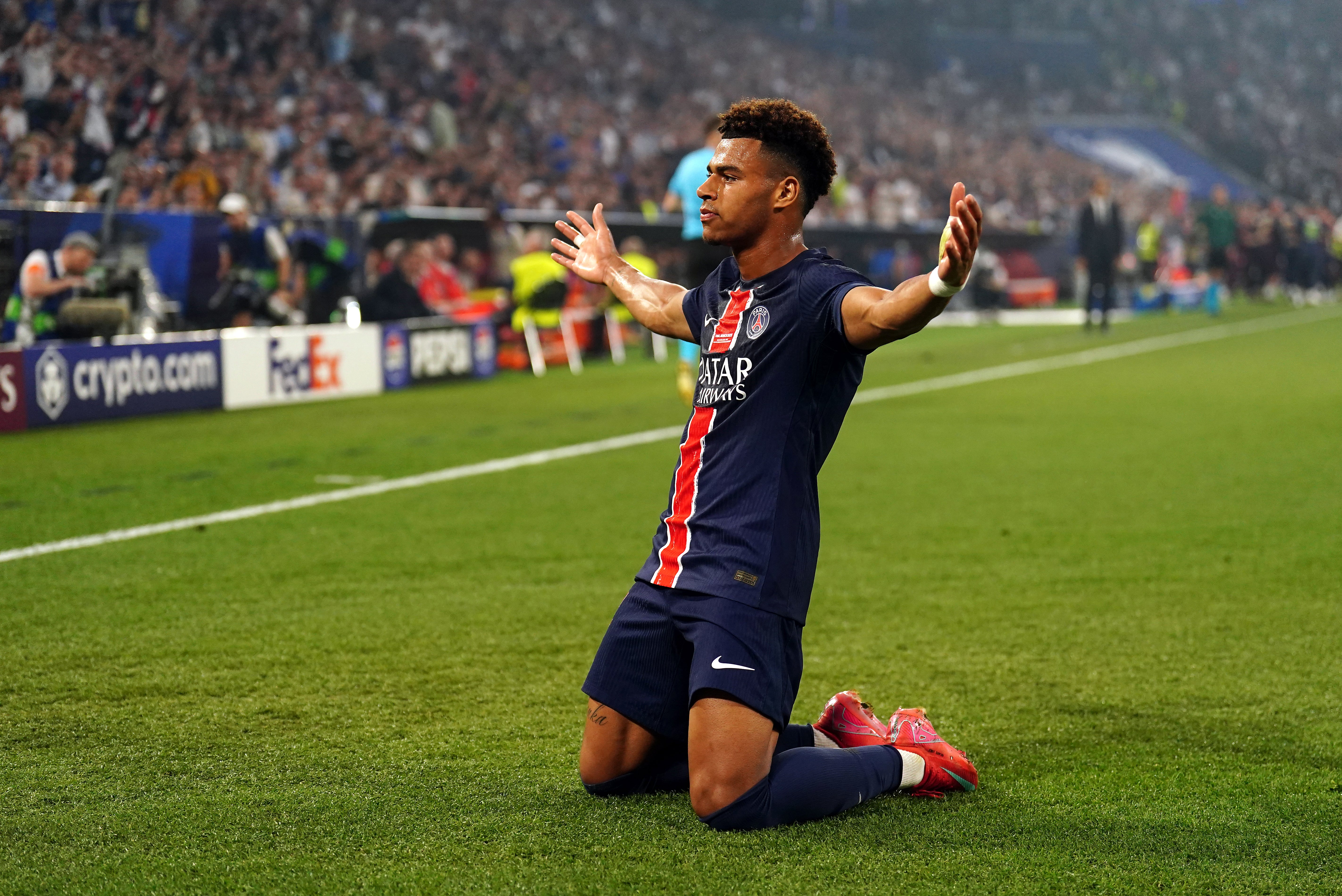 Desire Doue was a standout player in the final