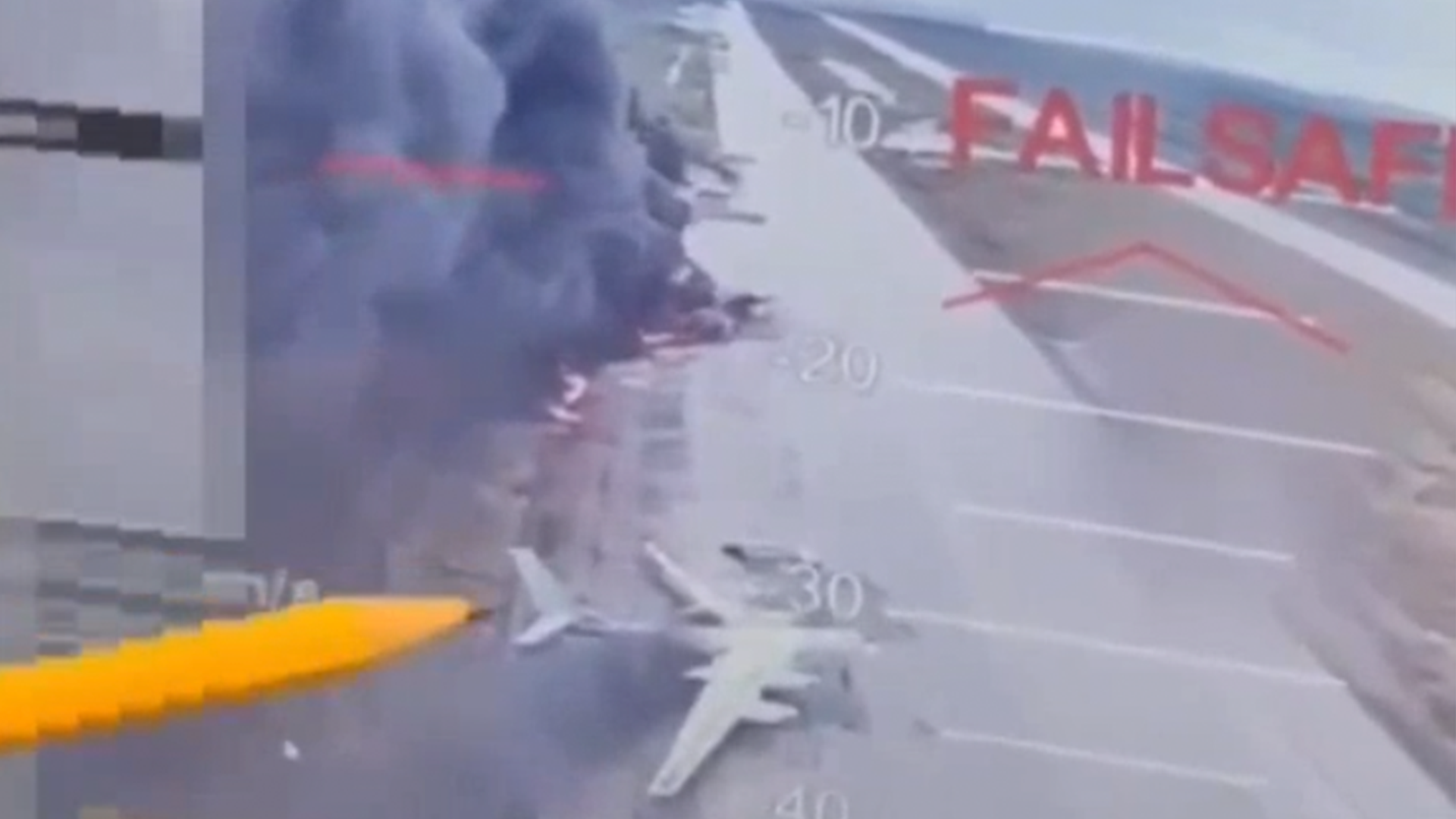 Scores of Russian bombers have been destroyed at Olenya airbase following a drone strike