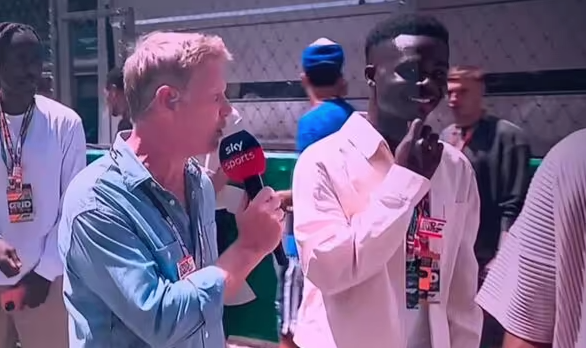 Bukayo Saka snubs Sky F1 and Nico Rosberg at Spanish GP: ‘That was not very friendly’