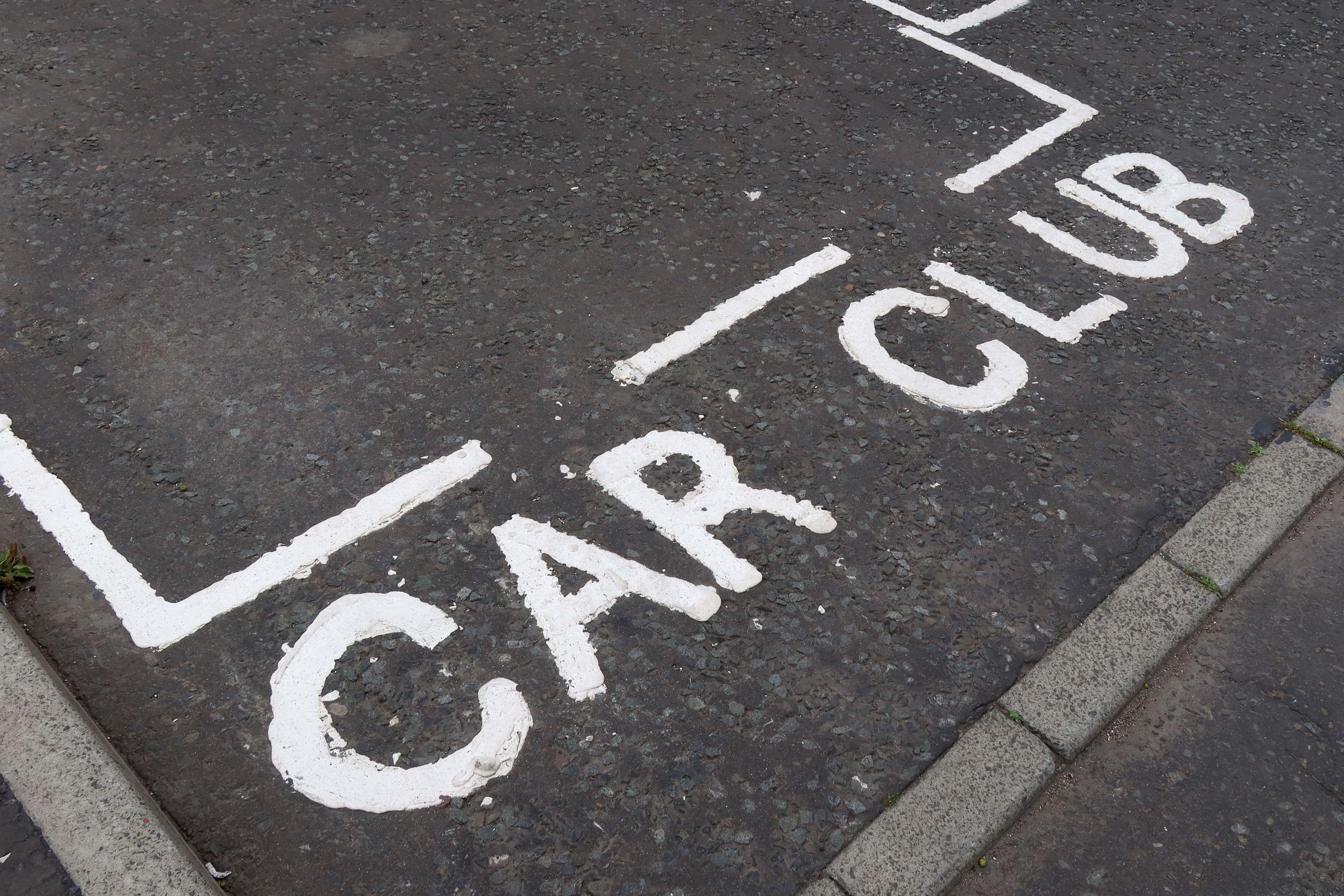 Data shows UK car clubs open to the public had 307,437 active users last year (PA)
