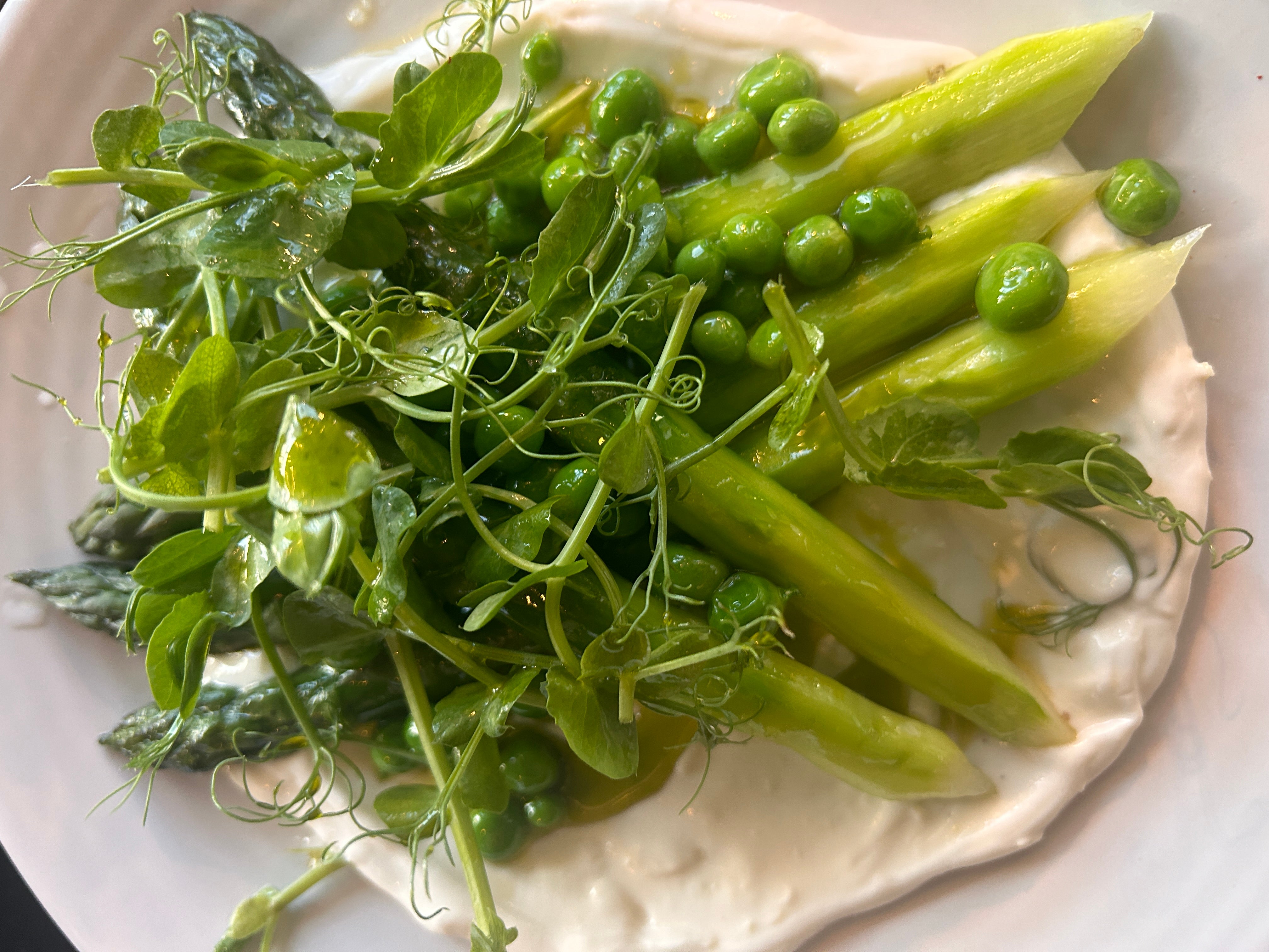 The restaurant serves delicious seasonal dishes