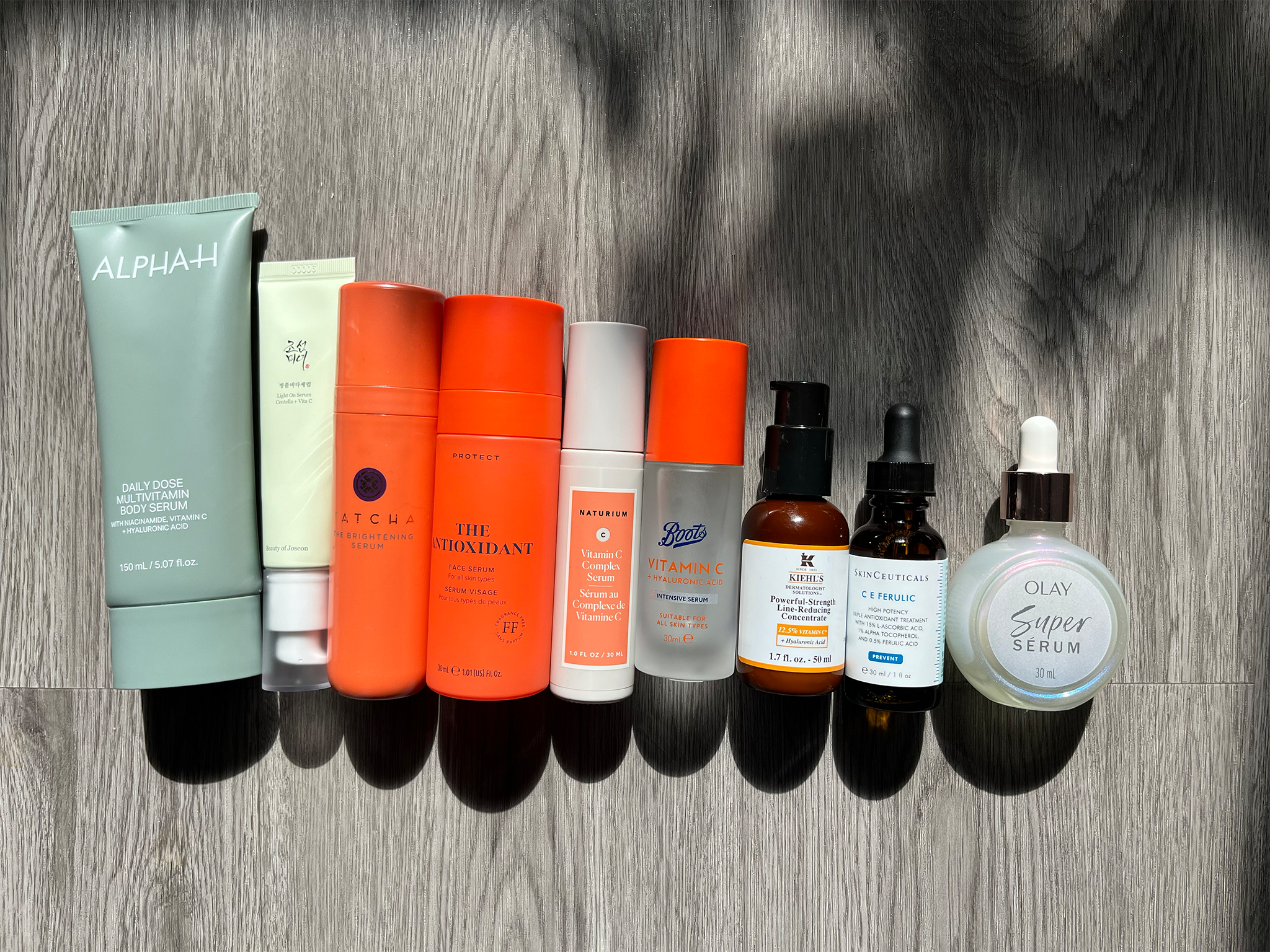 I applied each serum to an oily combination skin type